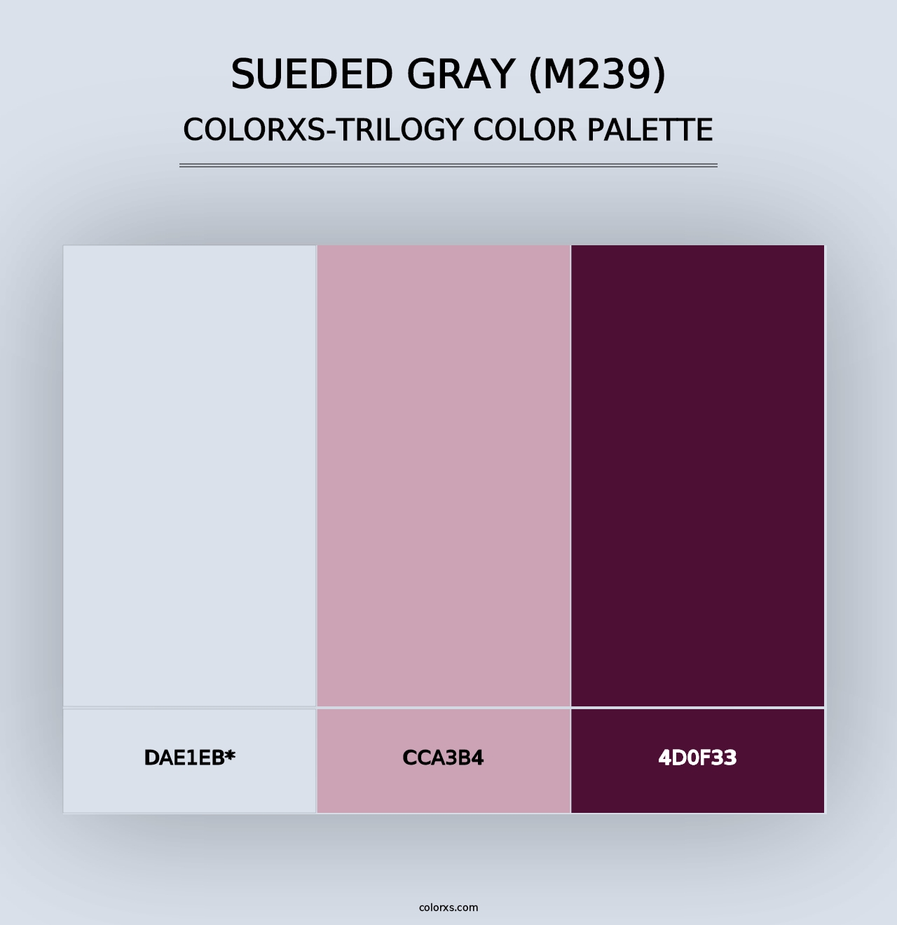 Sueded Gray (M239) - Colorxs Trilogy Palette