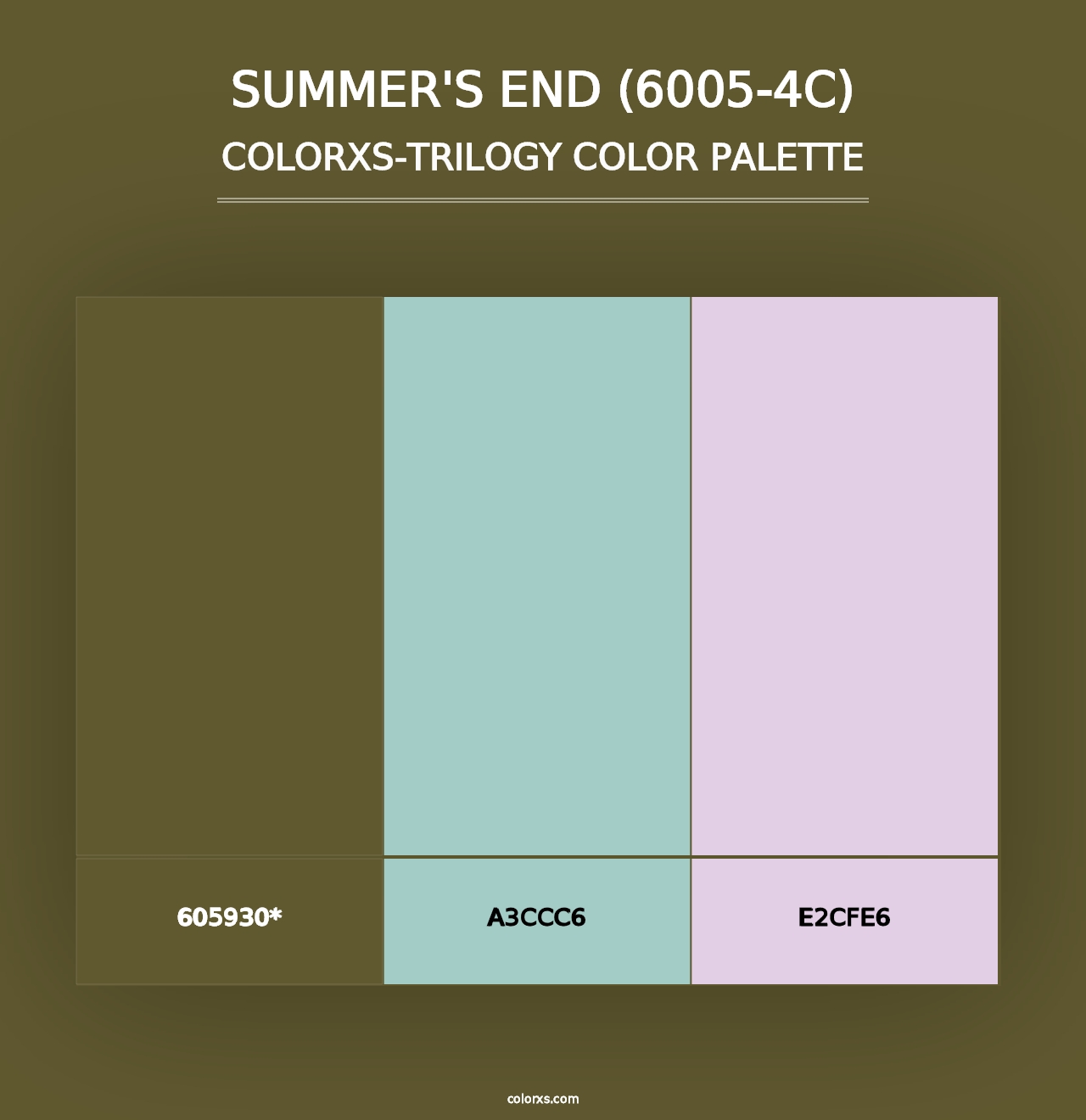 Summer's End (6005-4C) - Colorxs Trilogy Palette