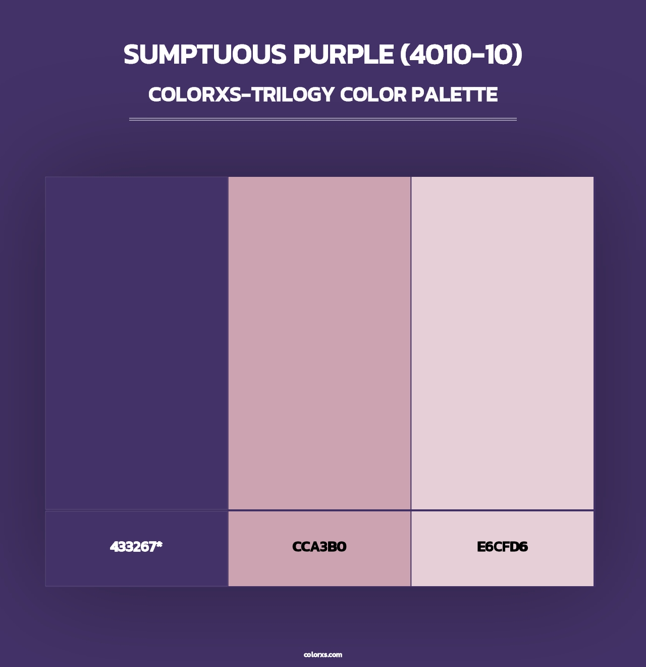 Sumptuous Purple (4010-10) - Colorxs Trilogy Palette