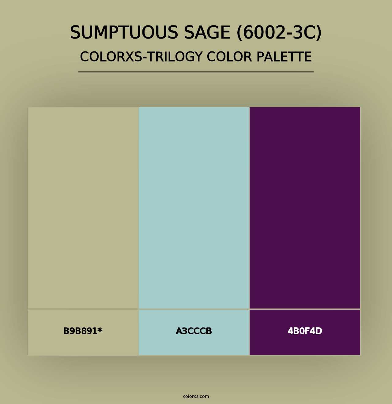 Sumptuous Sage (6002-3C) - Colorxs Trilogy Palette