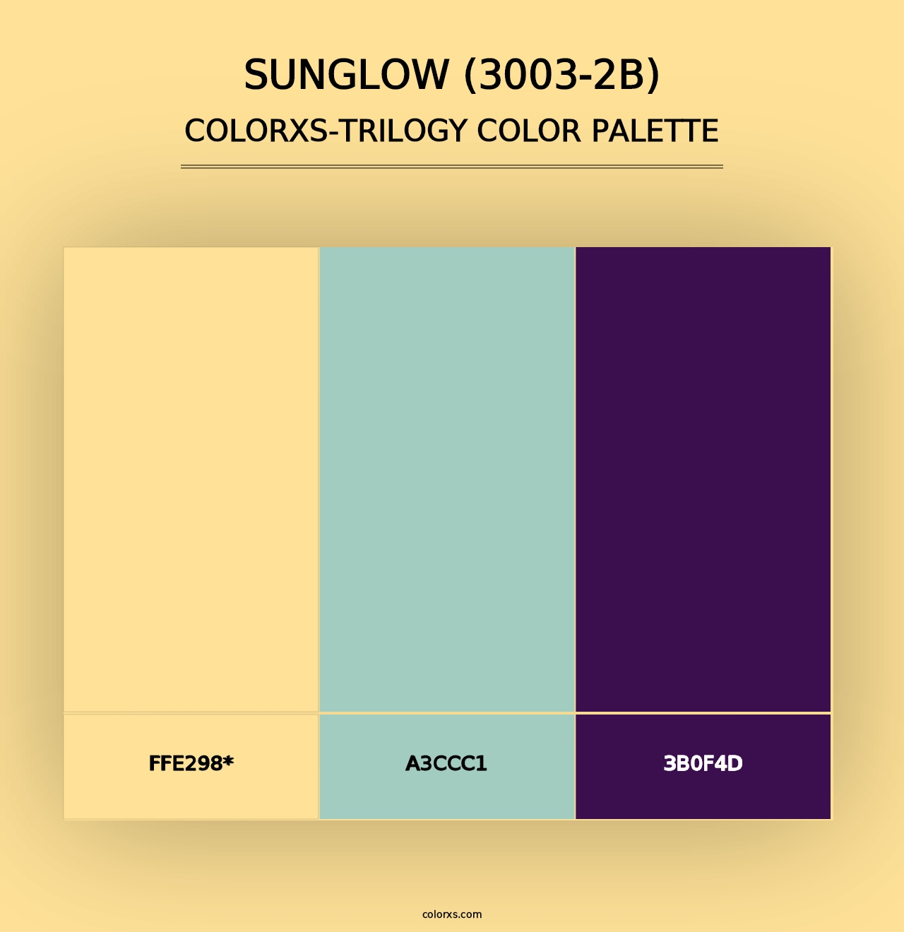 Sunglow (3003-2B) - Colorxs Trilogy Palette