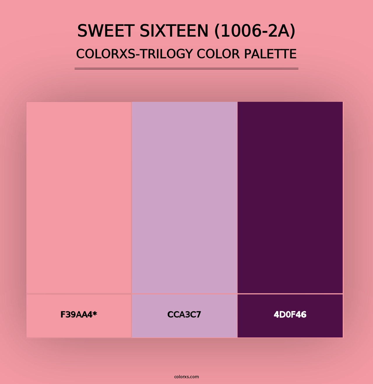 Sweet Sixteen (1006-2A) - Colorxs Trilogy Palette