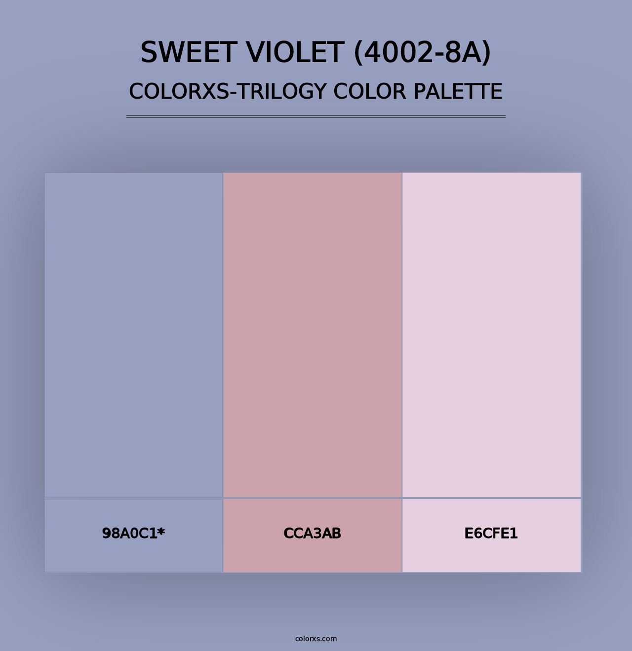 Sweet Violet (4002-8A) - Colorxs Trilogy Palette