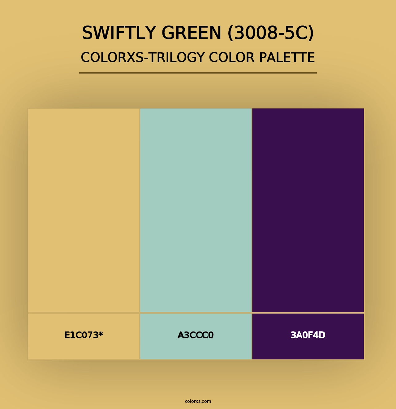 Swiftly Green (3008-5C) - Colorxs Trilogy Palette