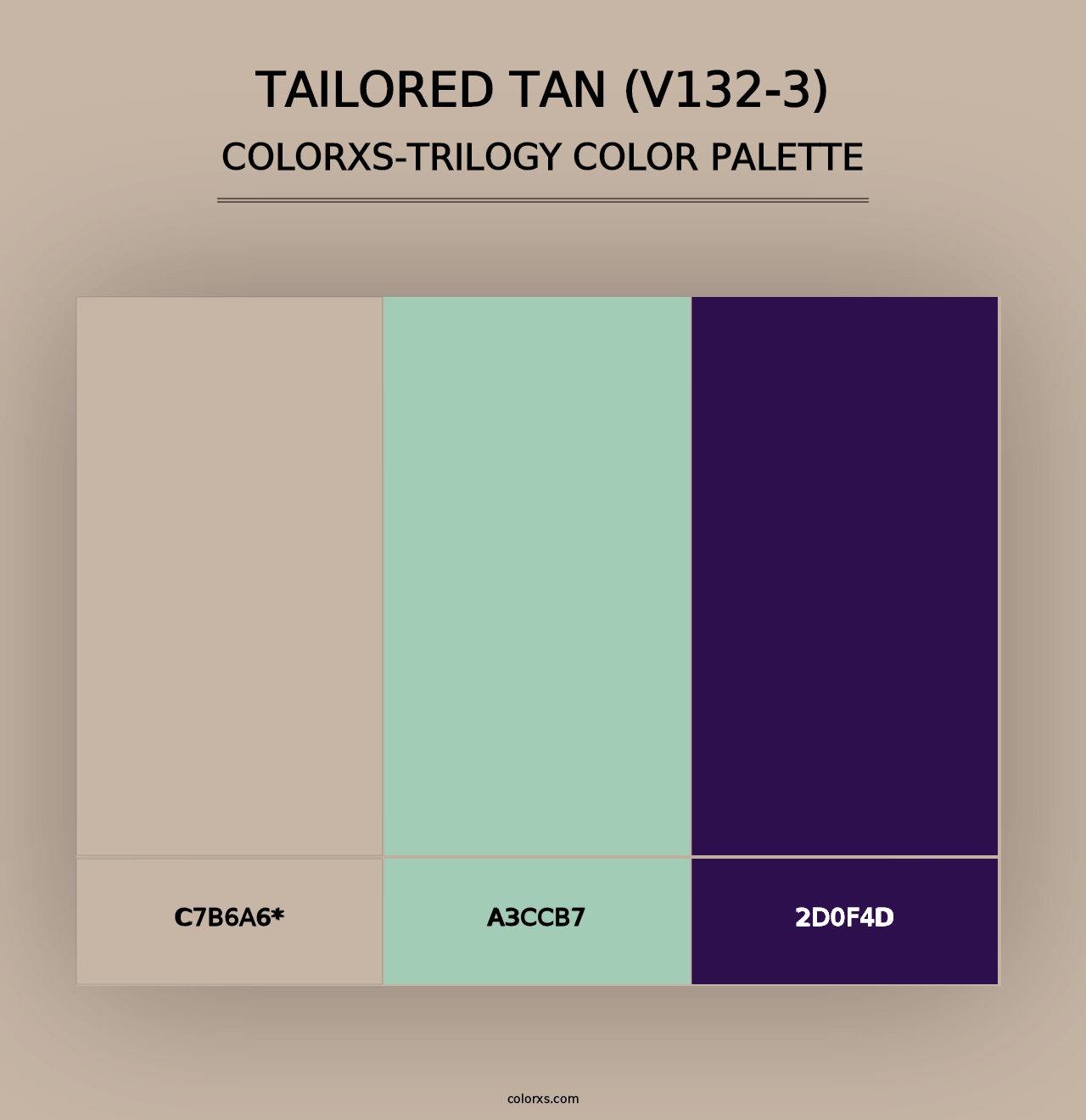 Tailored Tan (V132-3) - Colorxs Trilogy Palette