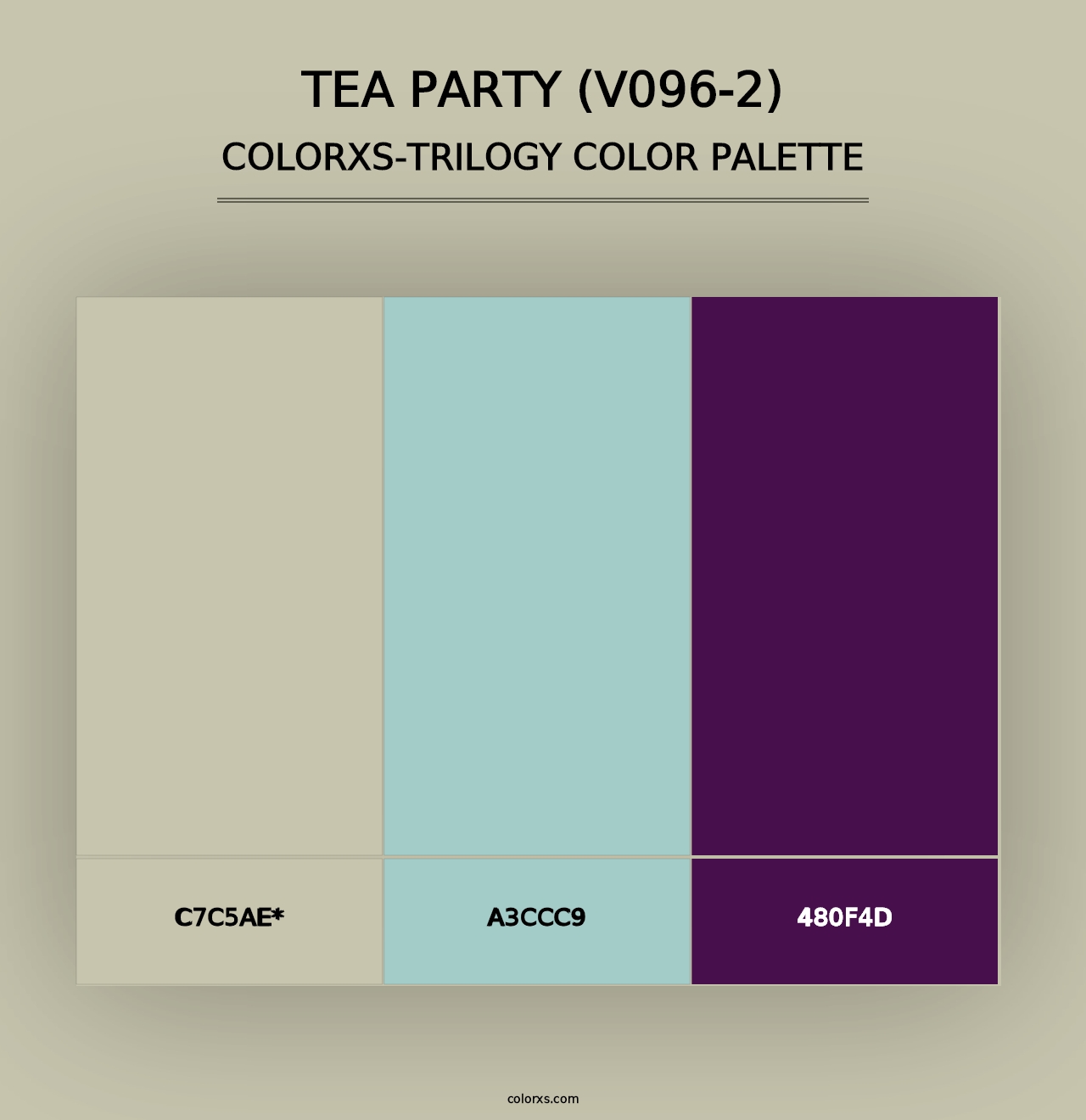 Tea Party (V096-2) - Colorxs Trilogy Palette