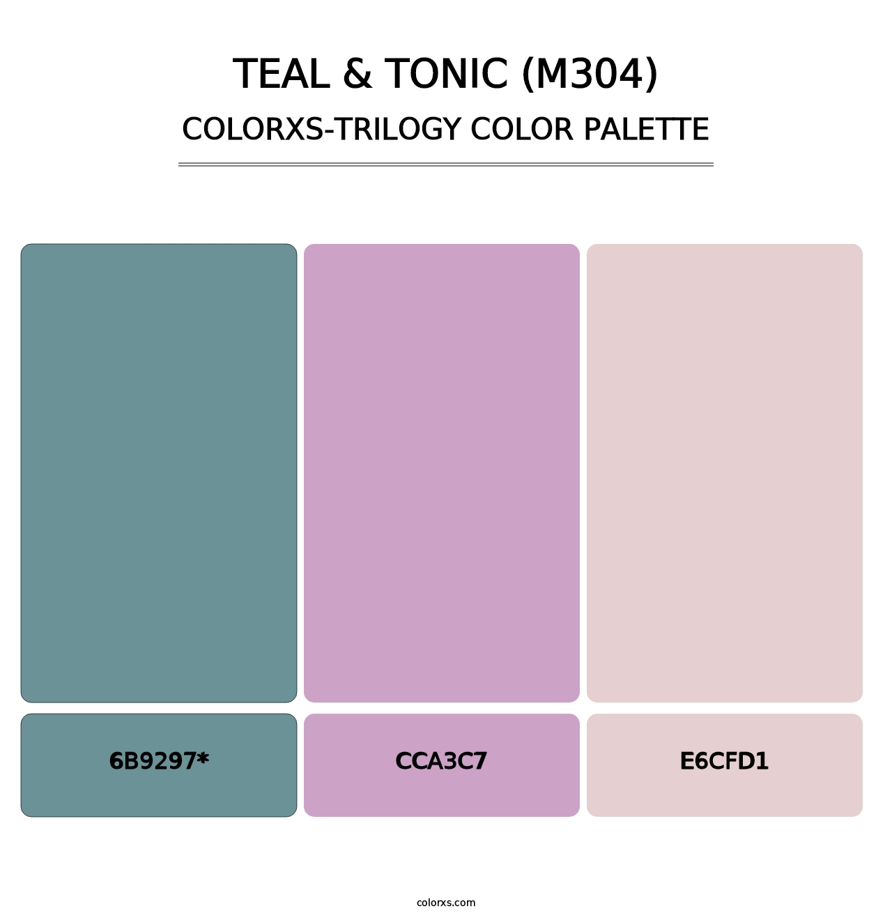 Teal & Tonic (M304) - Colorxs Trilogy Palette