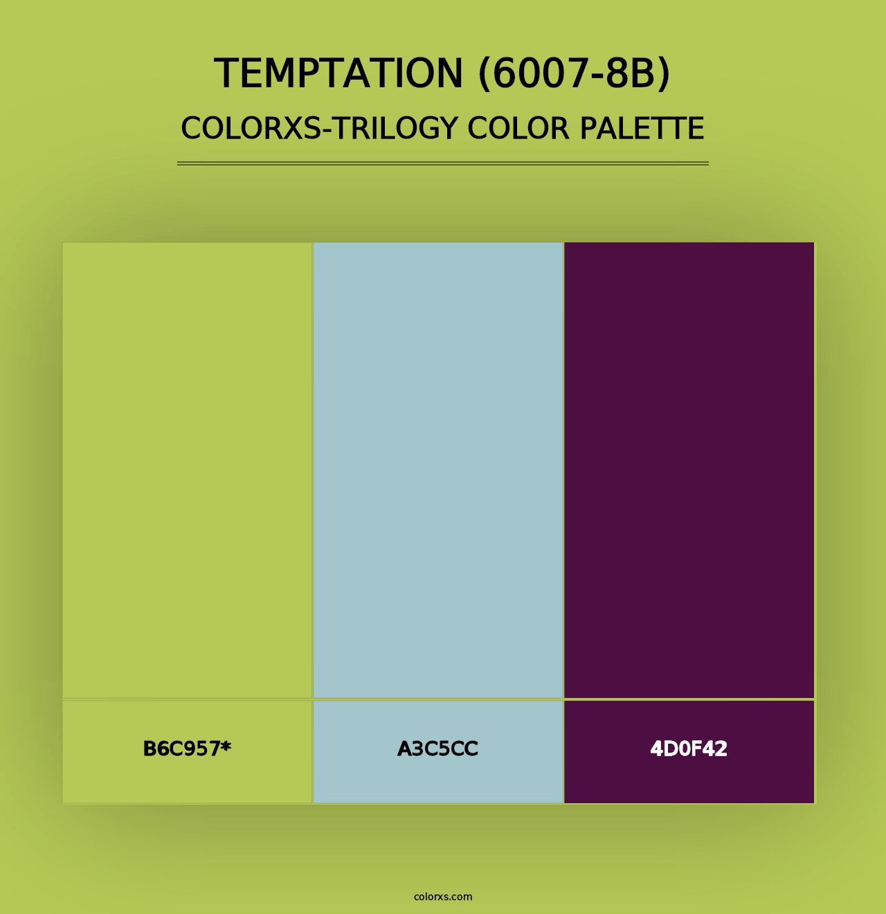 Temptation (6007-8B) - Colorxs Trilogy Palette