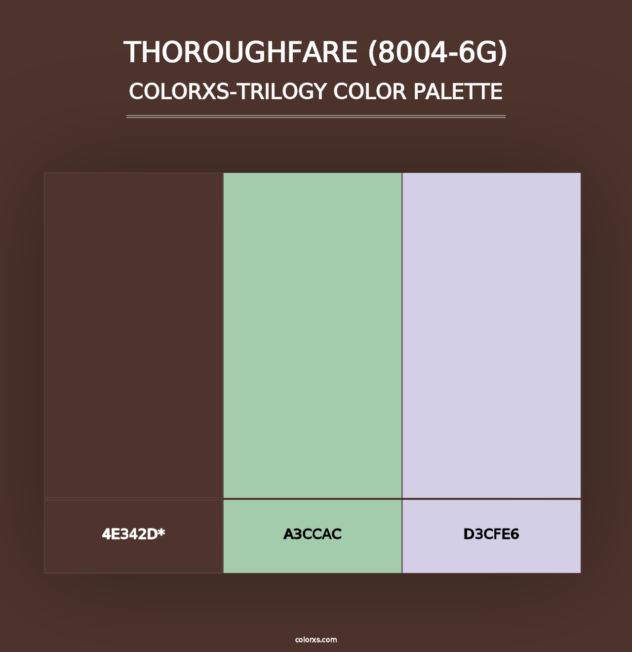 Thoroughfare (8004-6G) - Colorxs Trilogy Palette