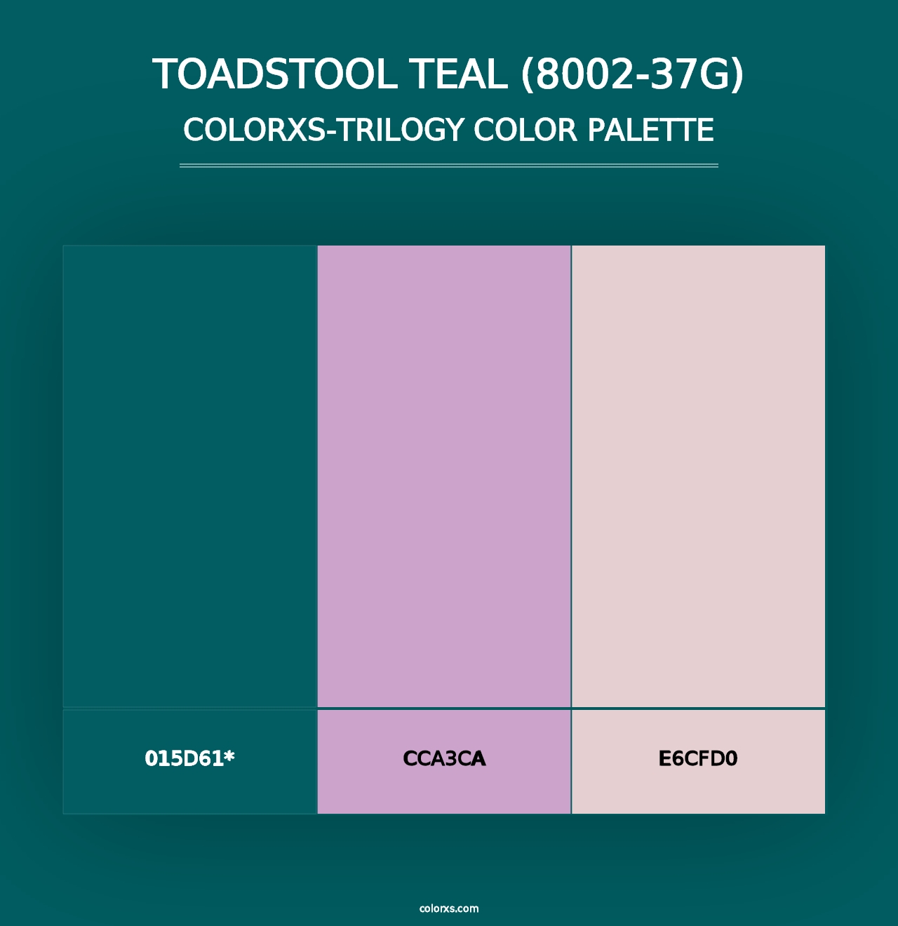 Toadstool Teal (8002-37G) - Colorxs Trilogy Palette