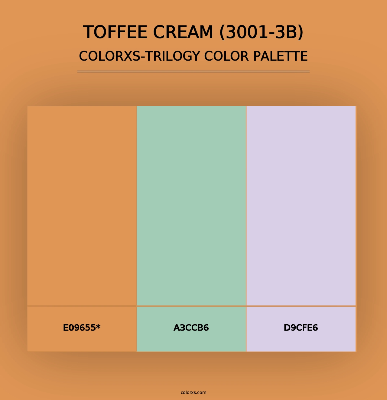 Toffee Cream (3001-3B) - Colorxs Trilogy Palette