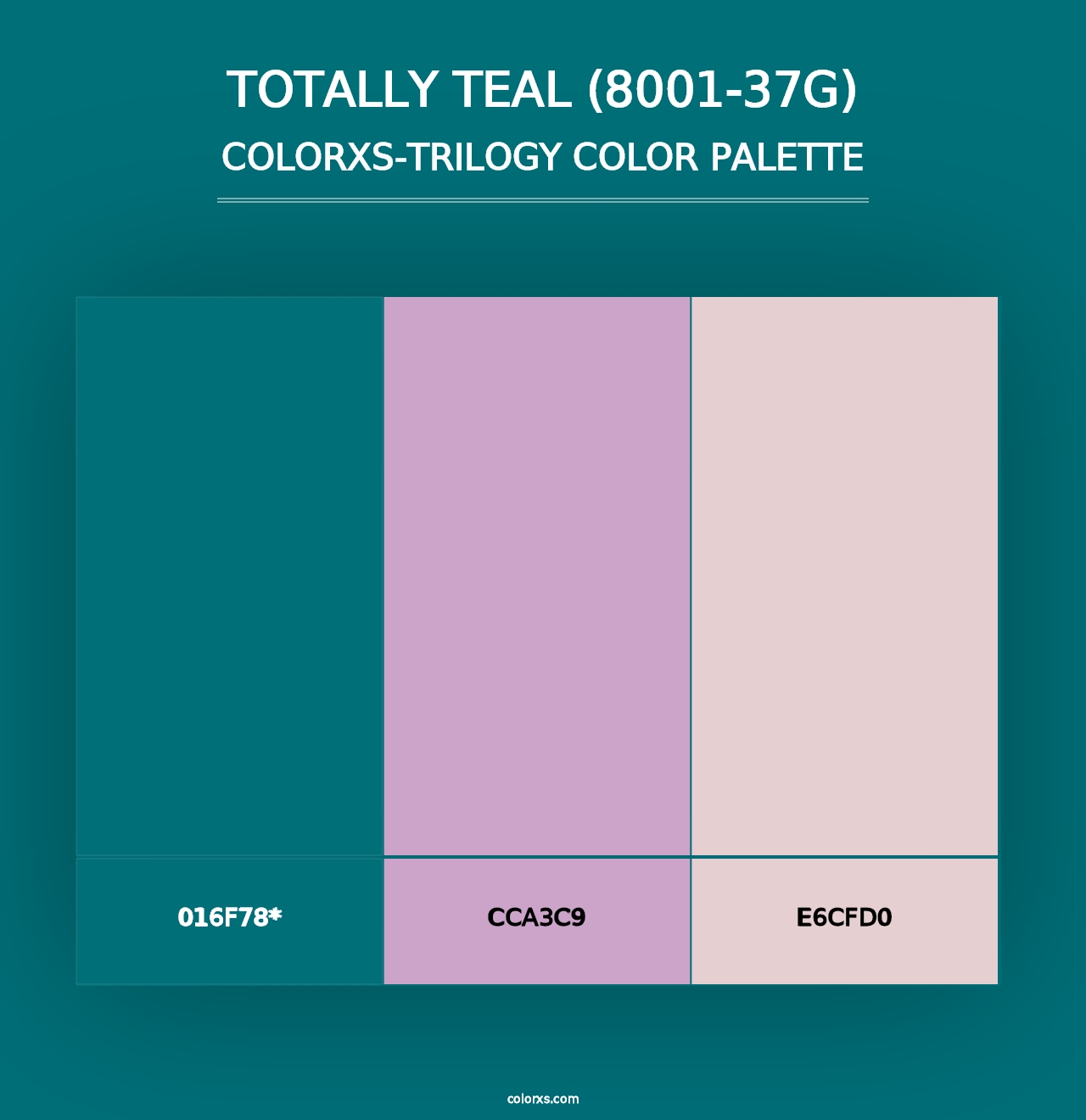 Totally Teal (8001-37G) - Colorxs Trilogy Palette