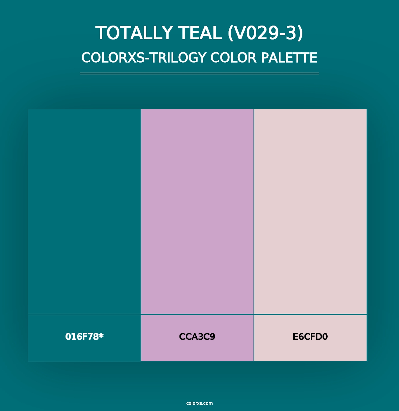 Totally Teal (V029-3) - Colorxs Trilogy Palette