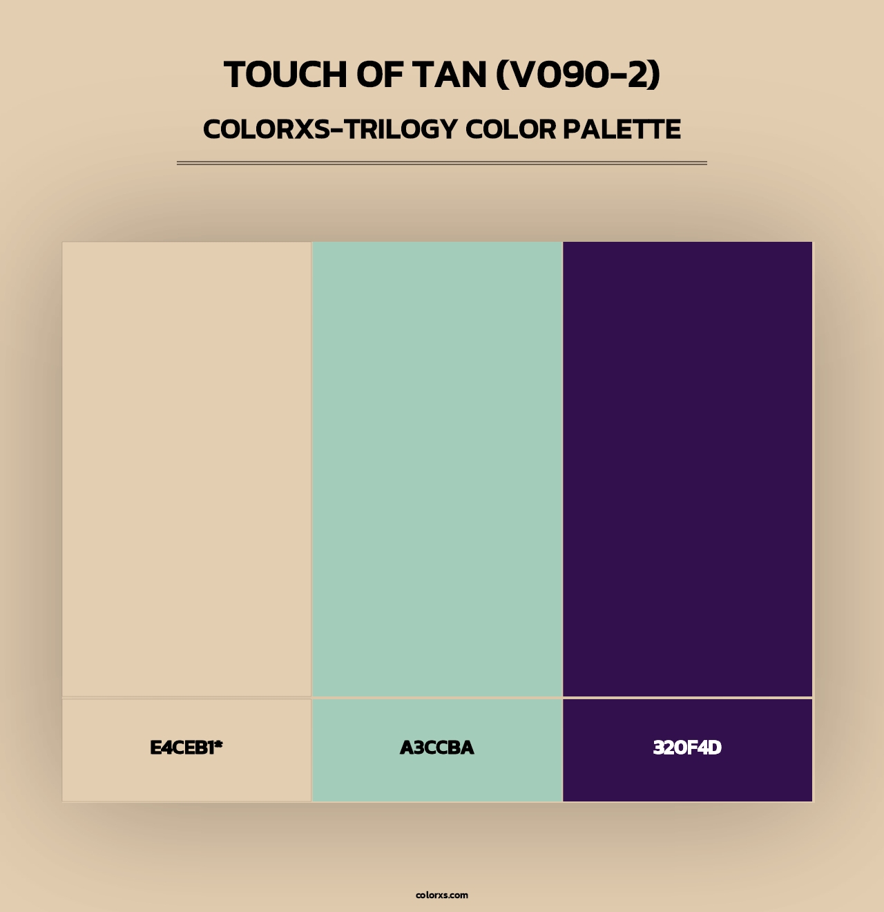 Touch of Tan (V090-2) - Colorxs Trilogy Palette