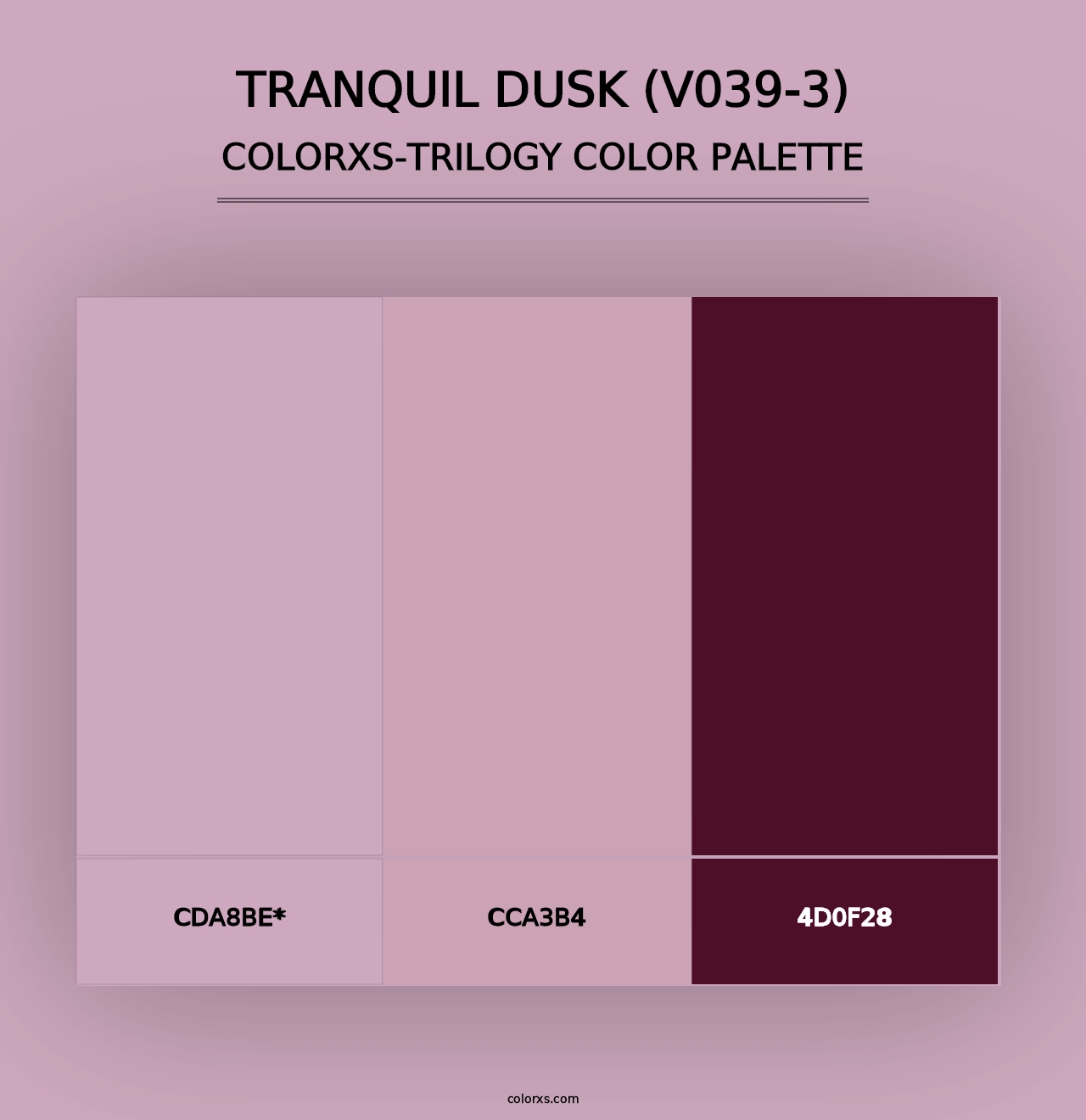 Tranquil Dusk (V039-3) - Colorxs Trilogy Palette