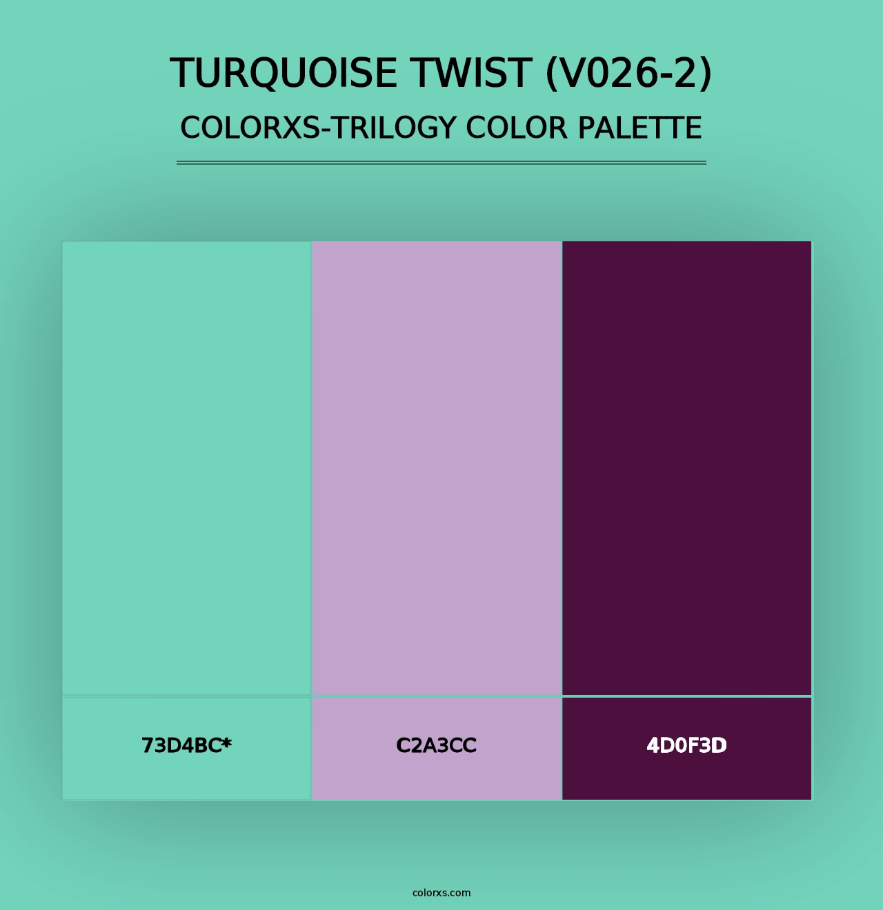 Turquoise Twist (V026-2) - Colorxs Trilogy Palette