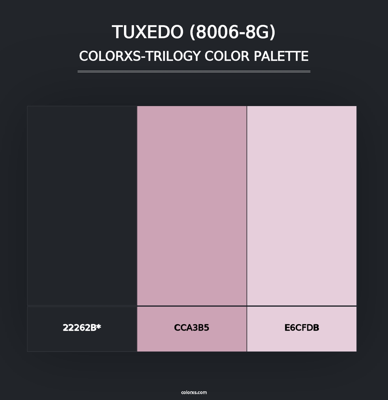 Tuxedo (8006-8G) - Colorxs Trilogy Palette