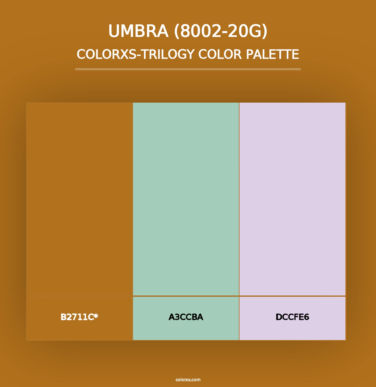 Umbra (8002-20G) - Colorxs Trilogy Palette