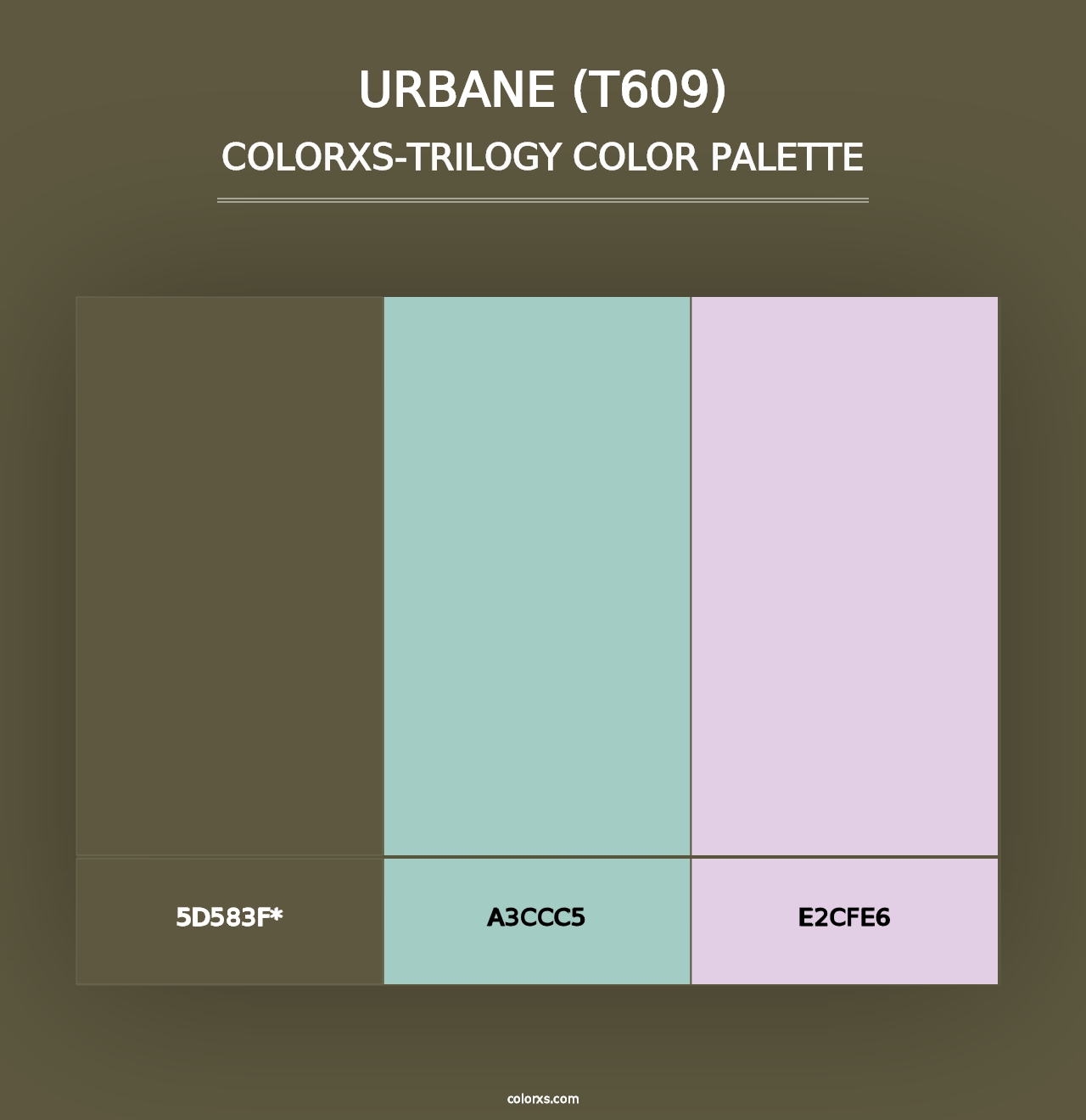 Urbane (T609) - Colorxs Trilogy Palette