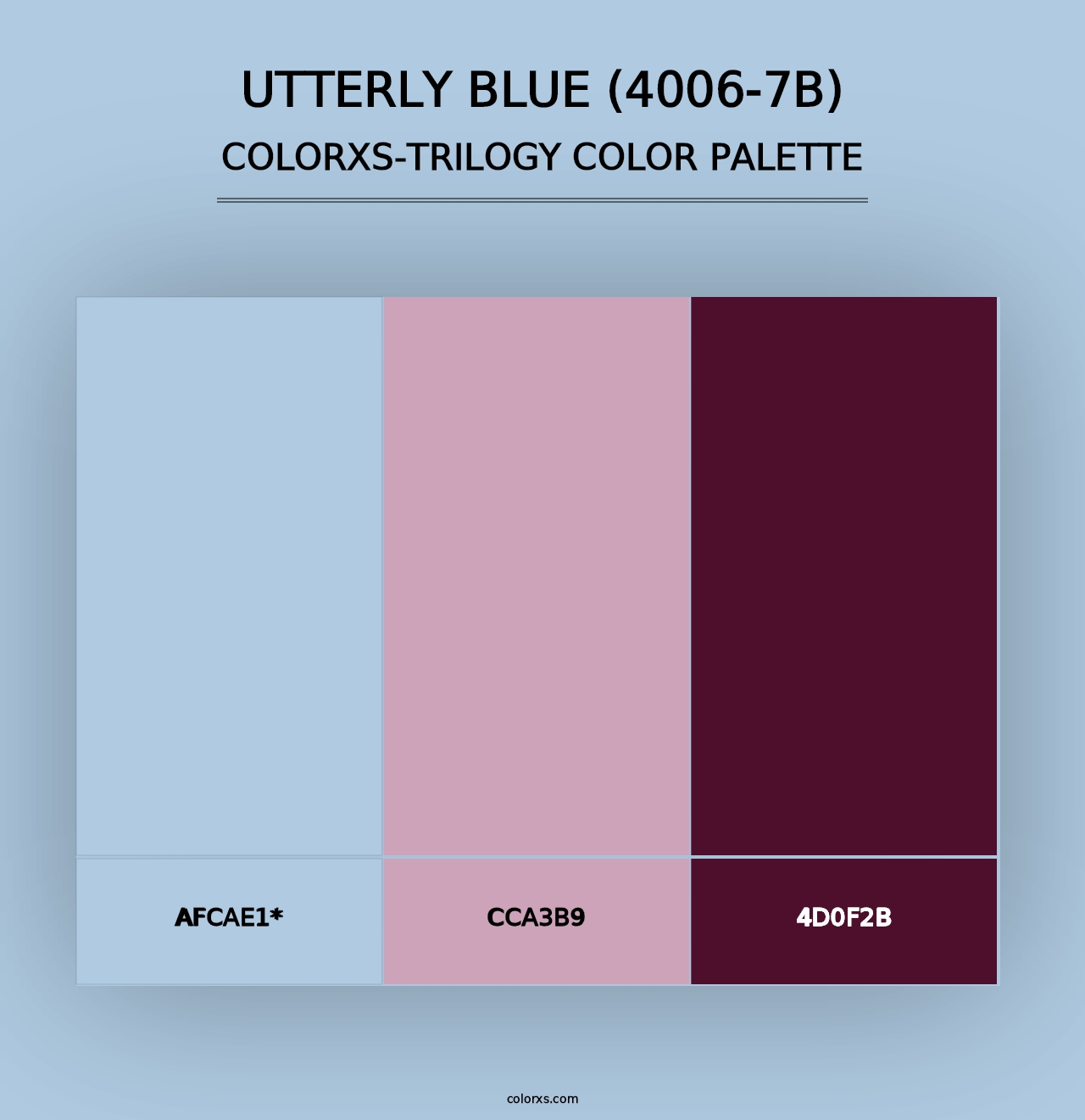 Utterly Blue (4006-7B) - Colorxs Trilogy Palette