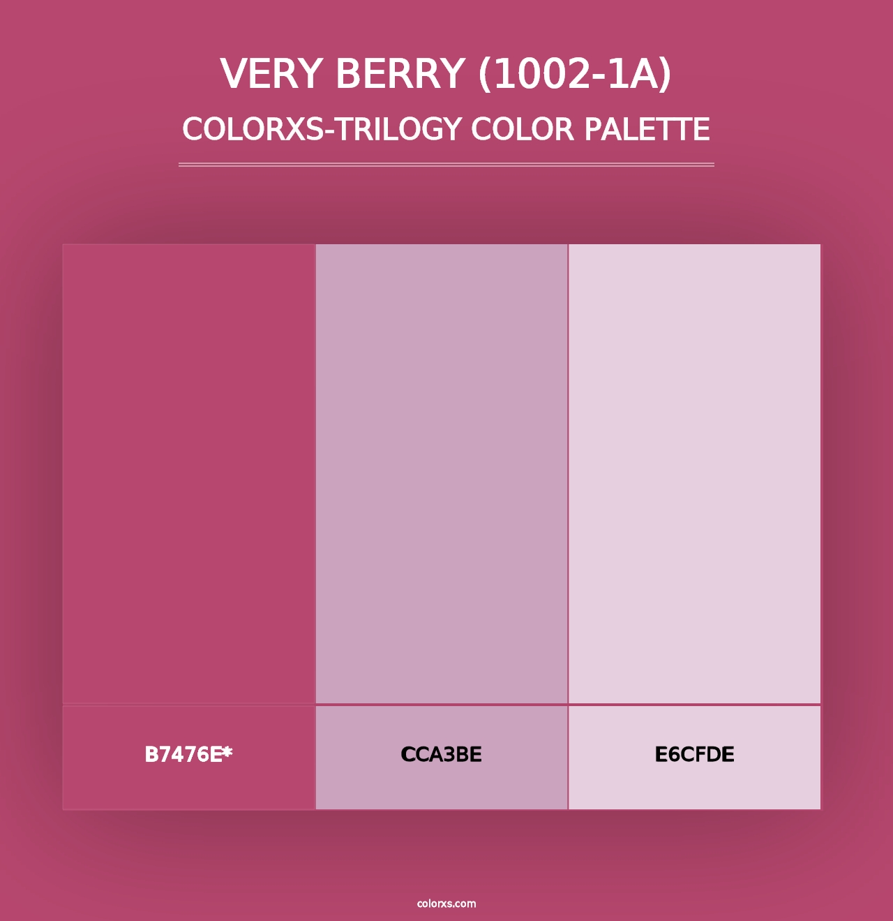 Very Berry (1002-1A) - Colorxs Trilogy Palette