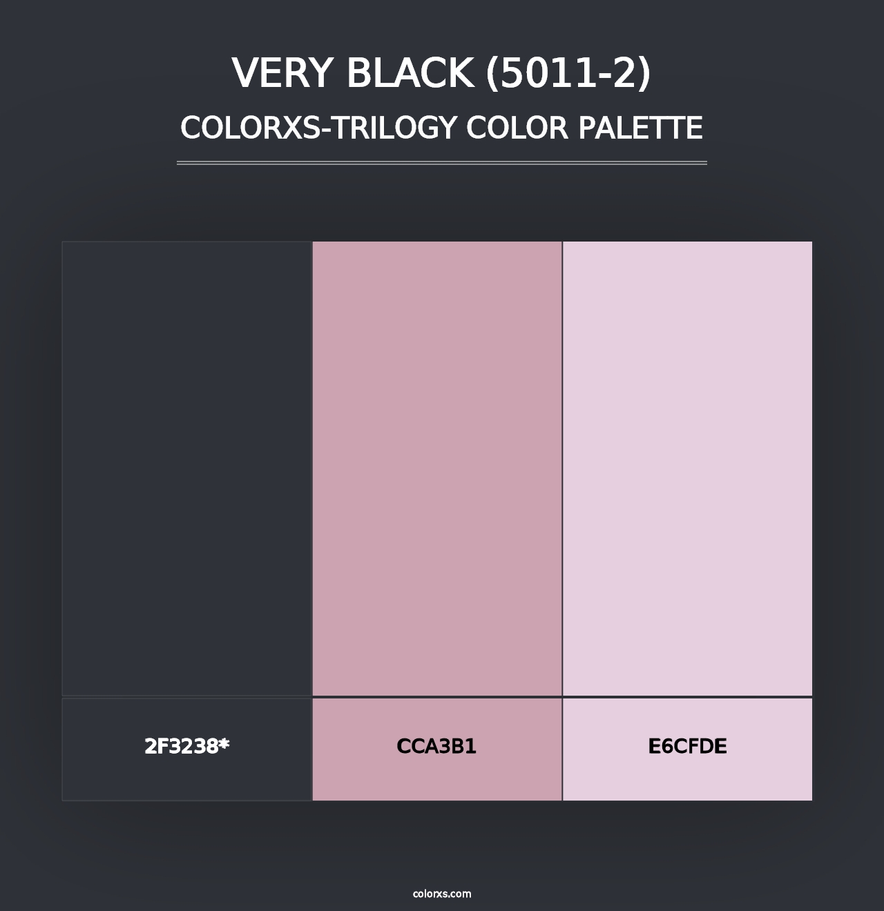 Very Black (5011-2) - Colorxs Trilogy Palette