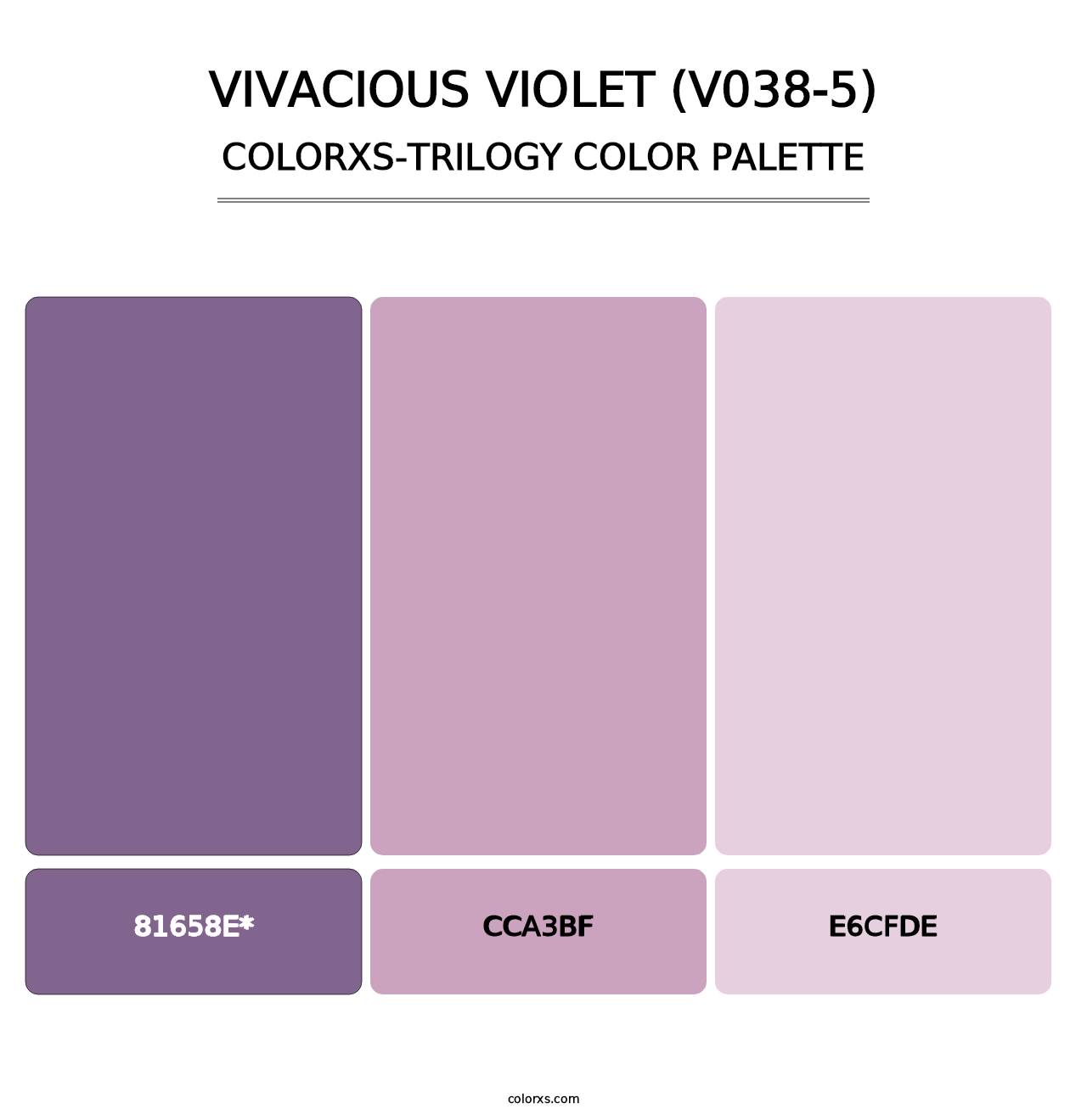 Vivacious Violet (V038-5) - Colorxs Trilogy Palette