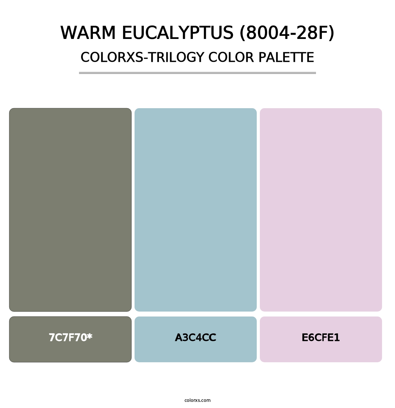 Warm Eucalyptus (8004-28F) - Colorxs Trilogy Palette