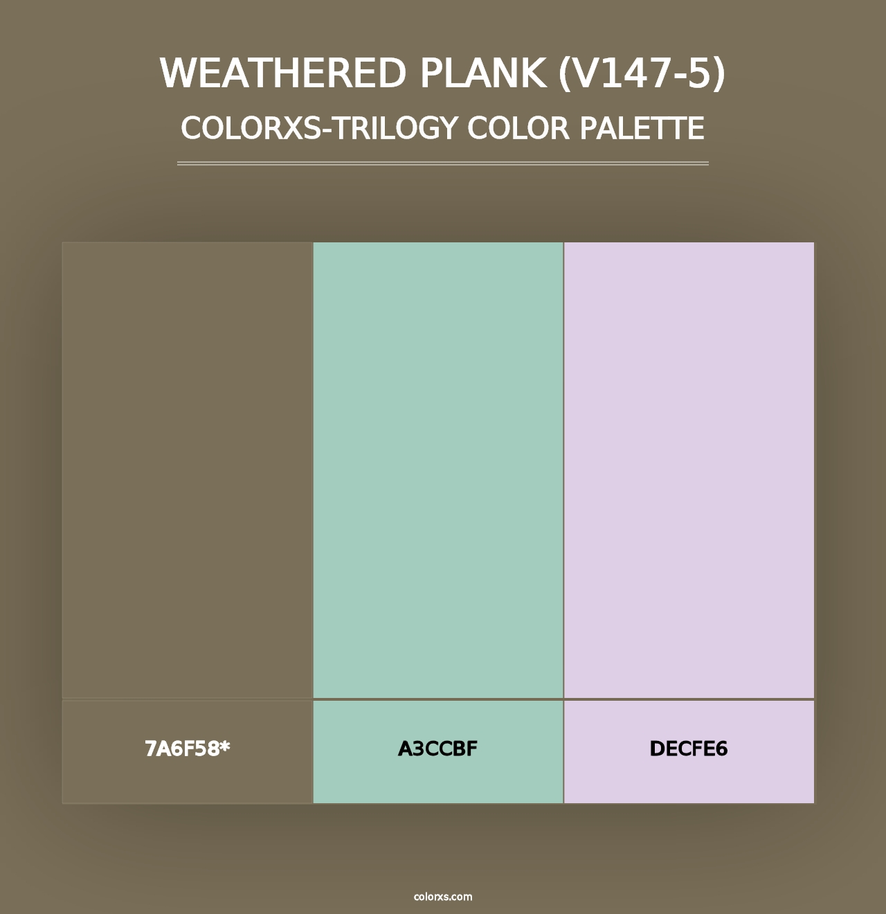 Weathered Plank (V147-5) - Colorxs Trilogy Palette