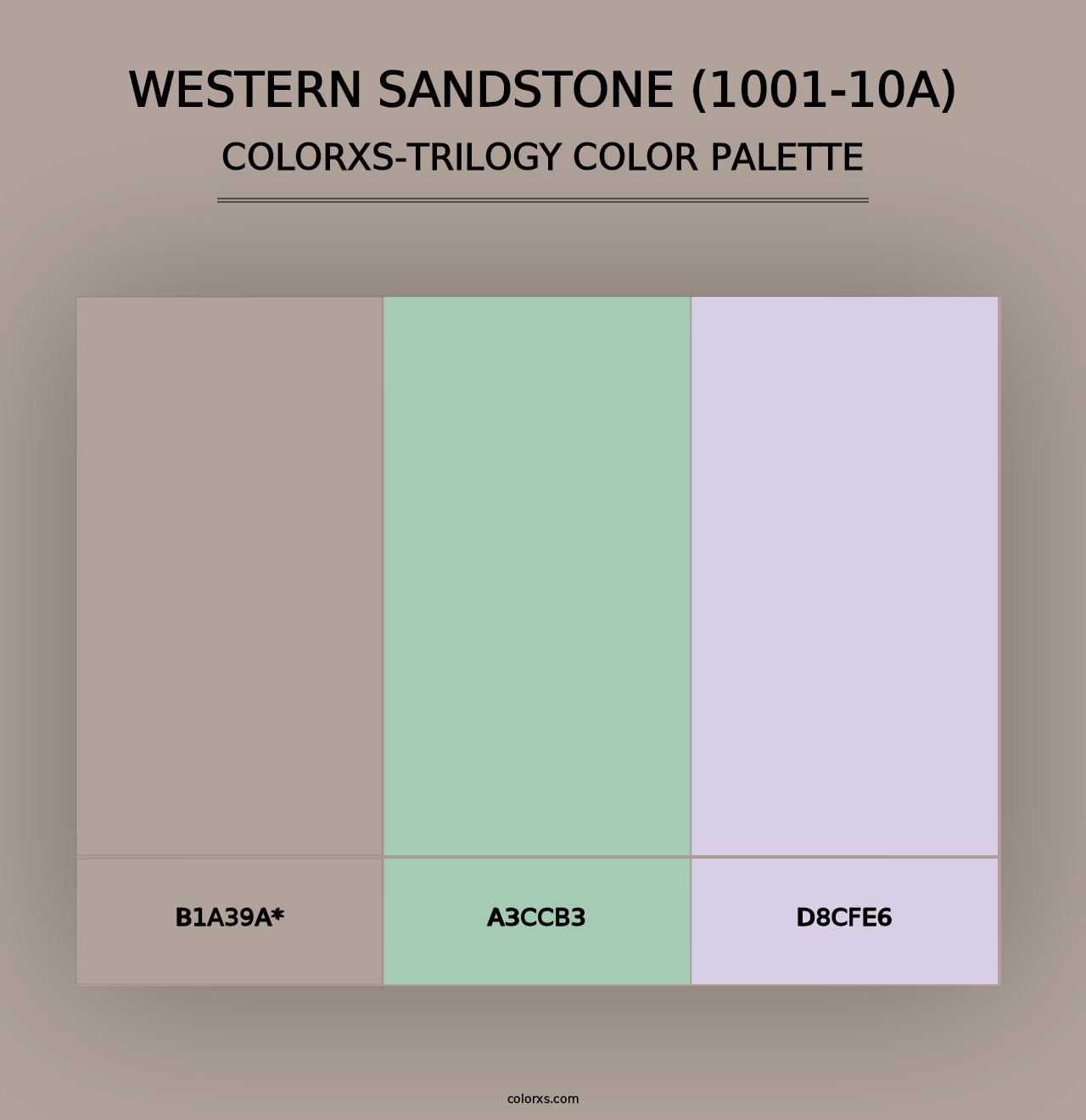 Western Sandstone (1001-10A) - Colorxs Trilogy Palette