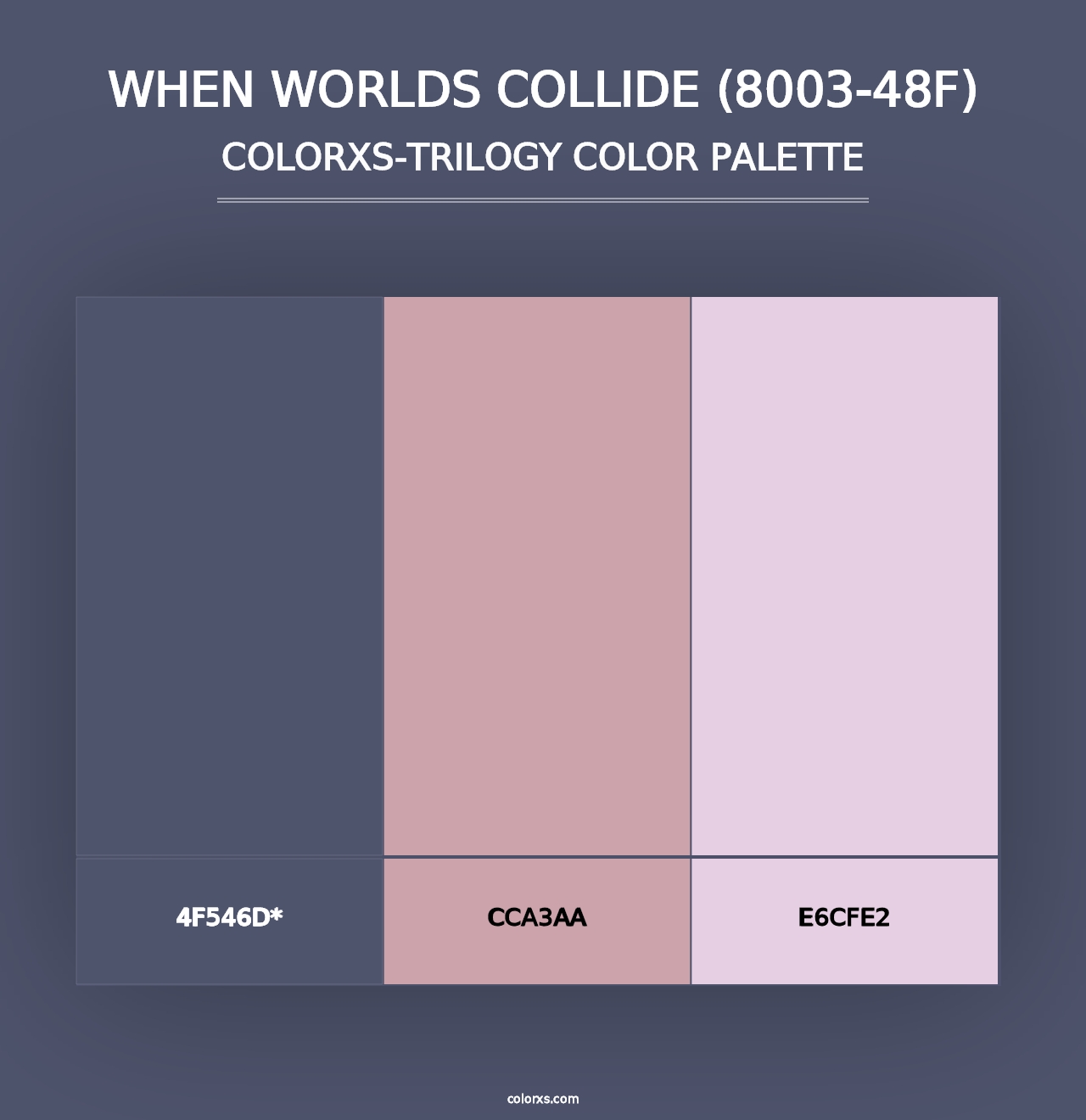 When Worlds Collide (8003-48F) - Colorxs Trilogy Palette