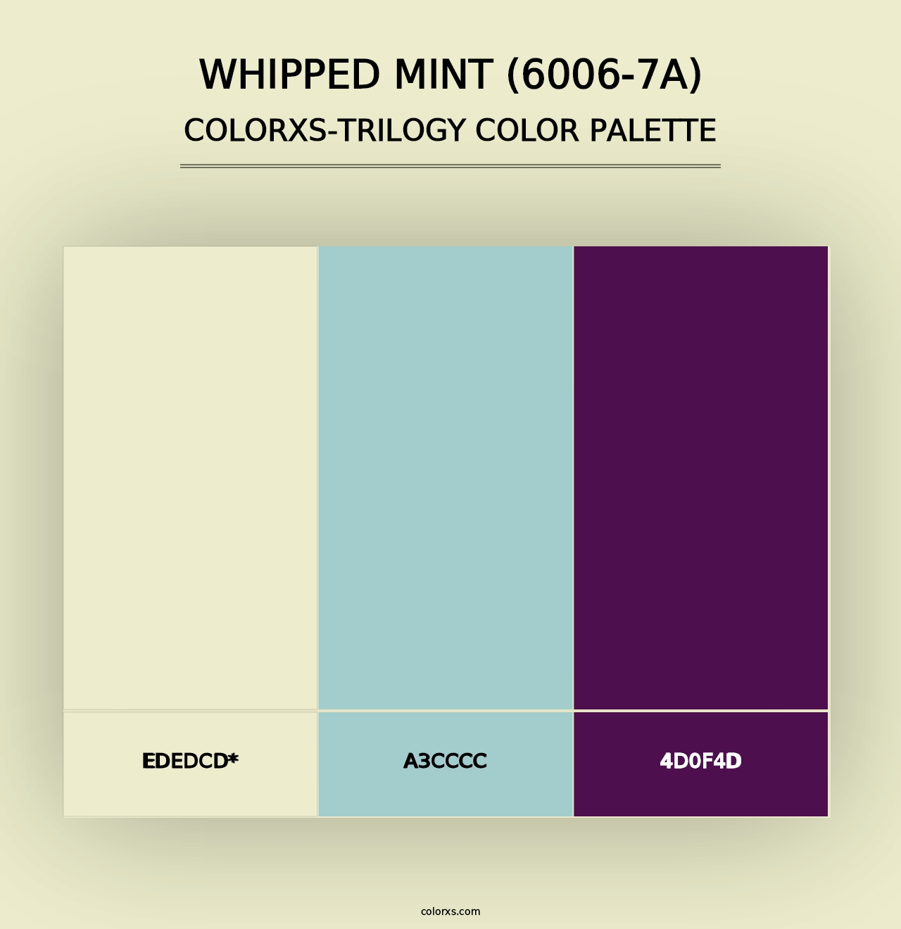 Whipped Mint (6006-7A) - Colorxs Trilogy Palette