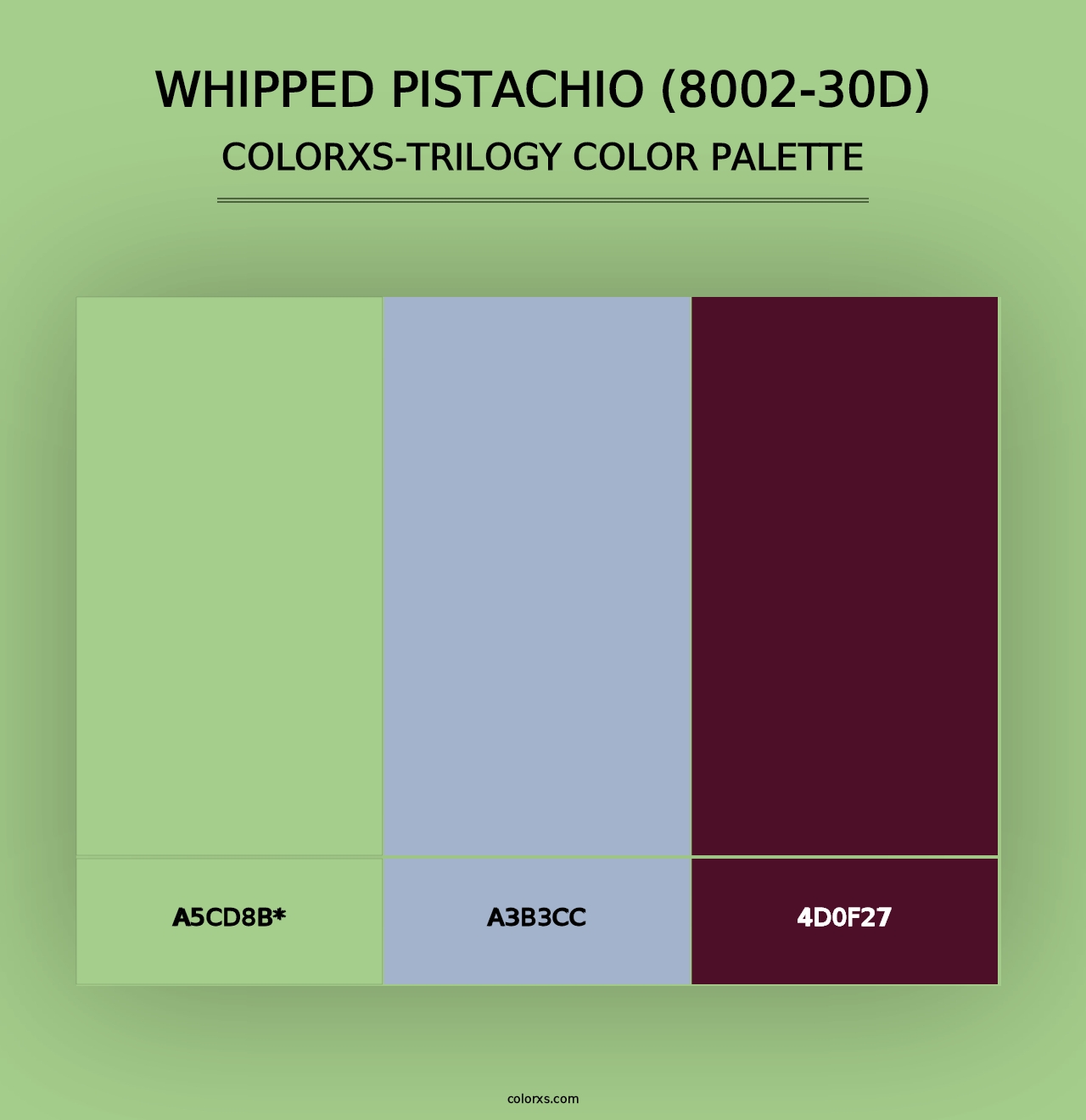 Whipped Pistachio (8002-30D) - Colorxs Trilogy Palette