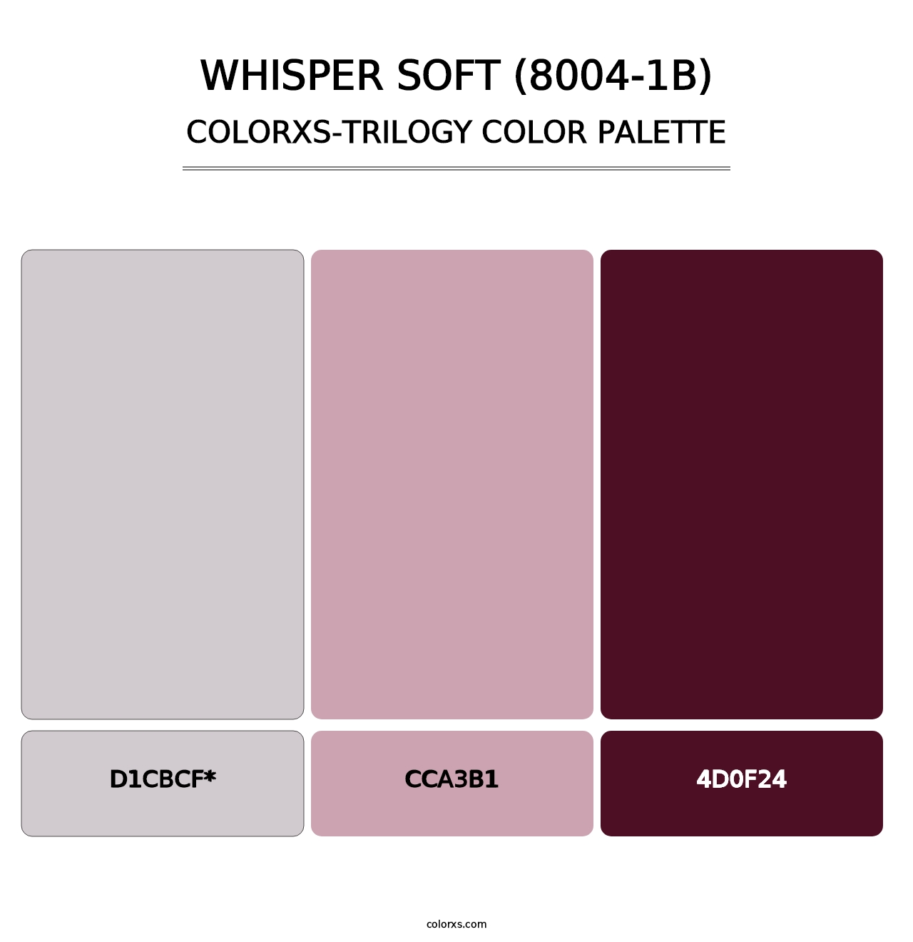 Whisper Soft (8004-1B) - Colorxs Trilogy Palette