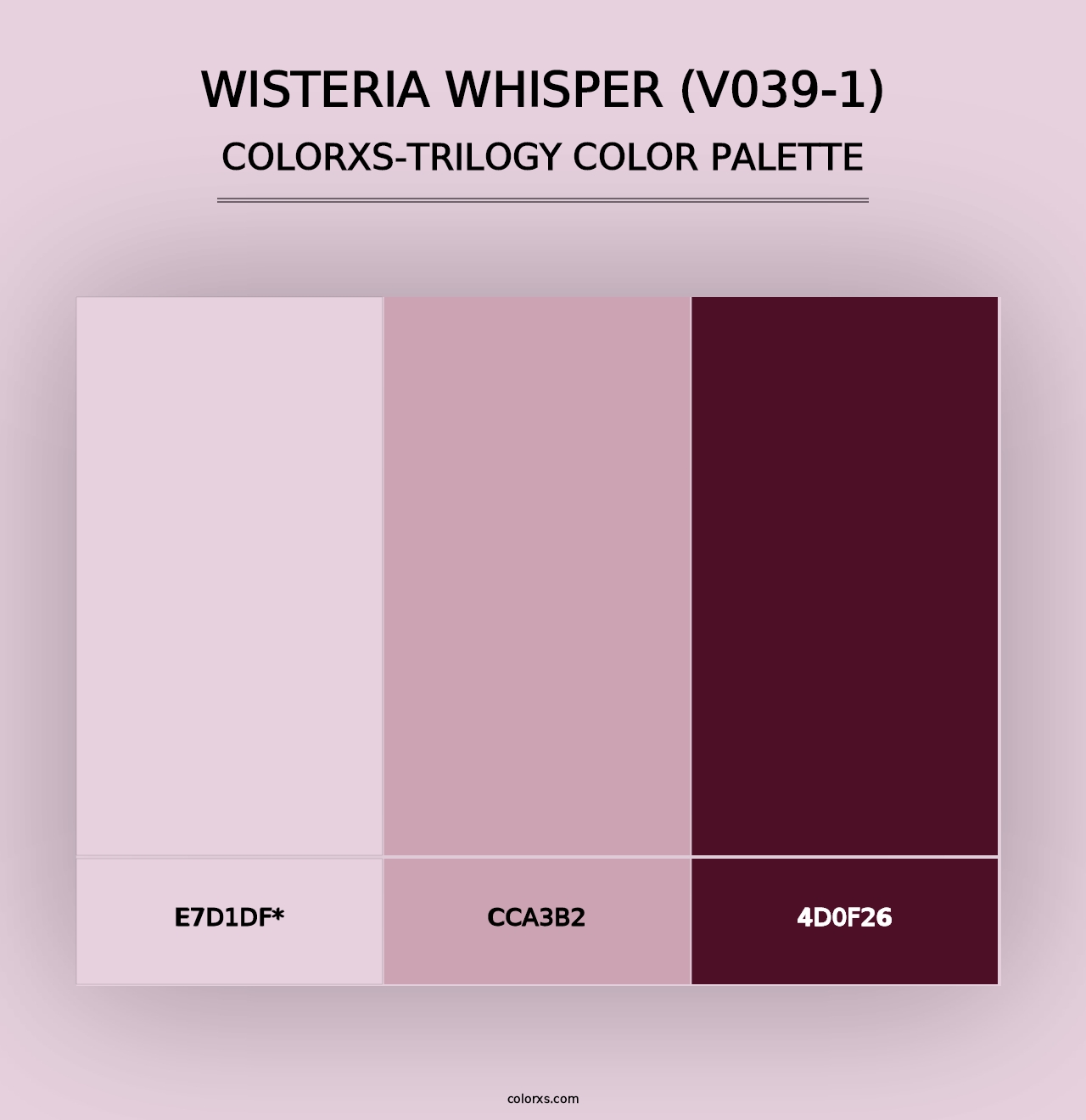 Wisteria Whisper (V039-1) - Colorxs Trilogy Palette