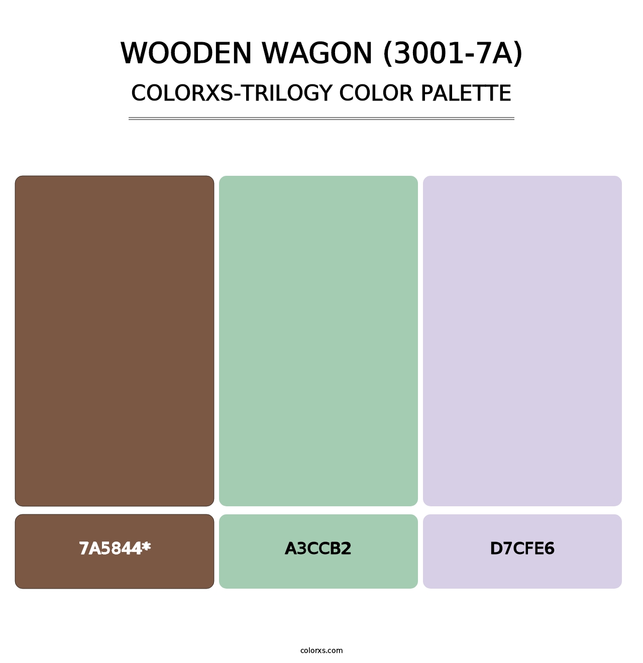 Wooden Wagon (3001-7A) - Colorxs Trilogy Palette