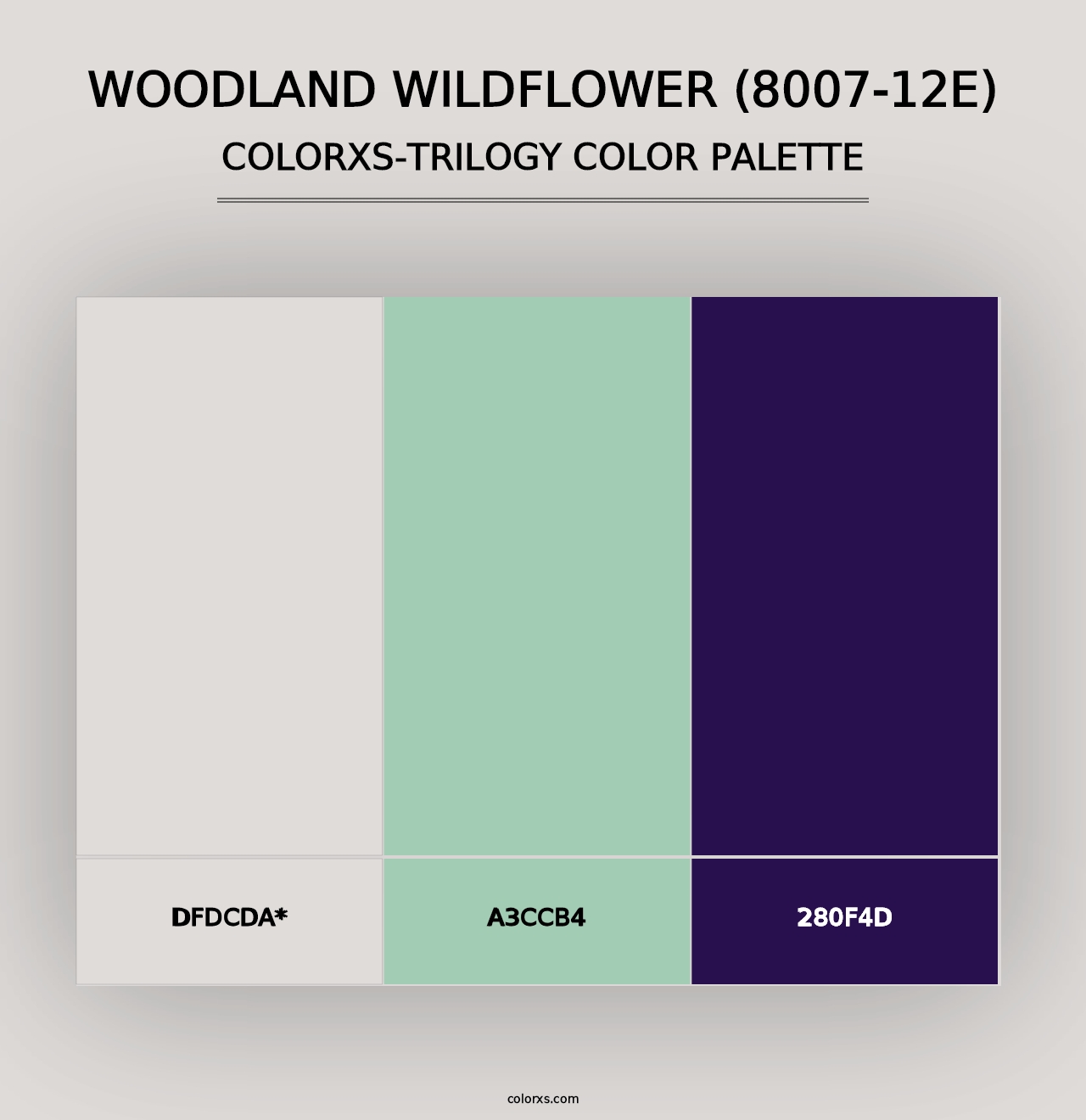 Woodland Wildflower (8007-12E) - Colorxs Trilogy Palette