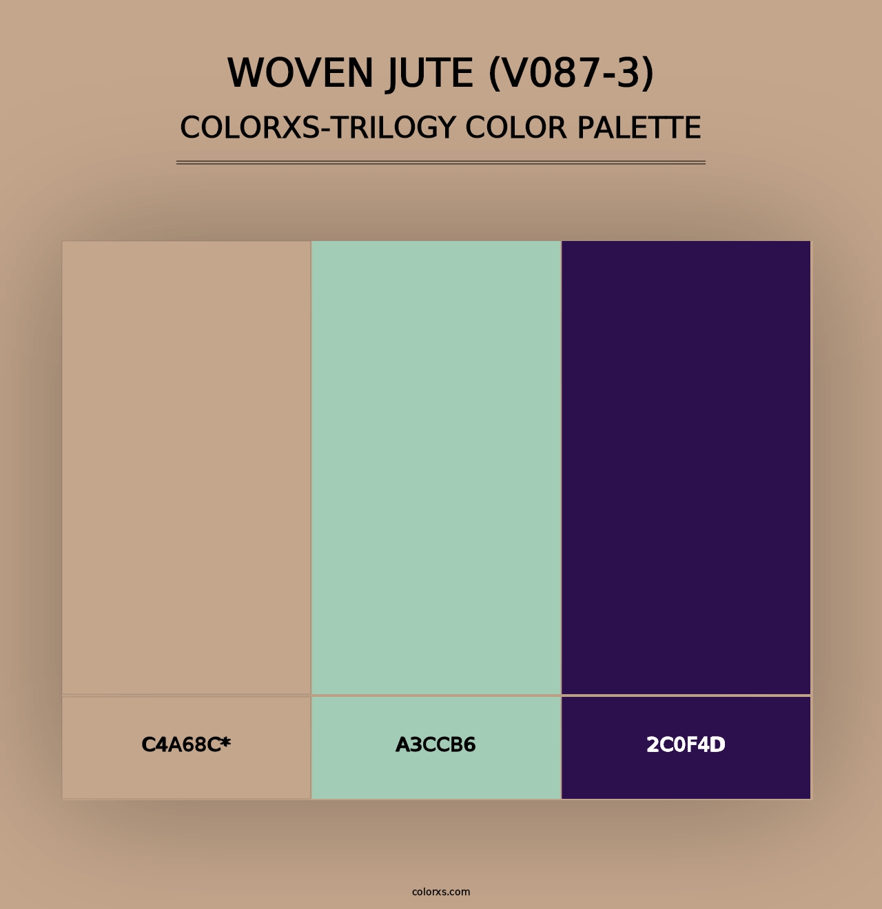 Woven Jute (V087-3) - Colorxs Trilogy Palette