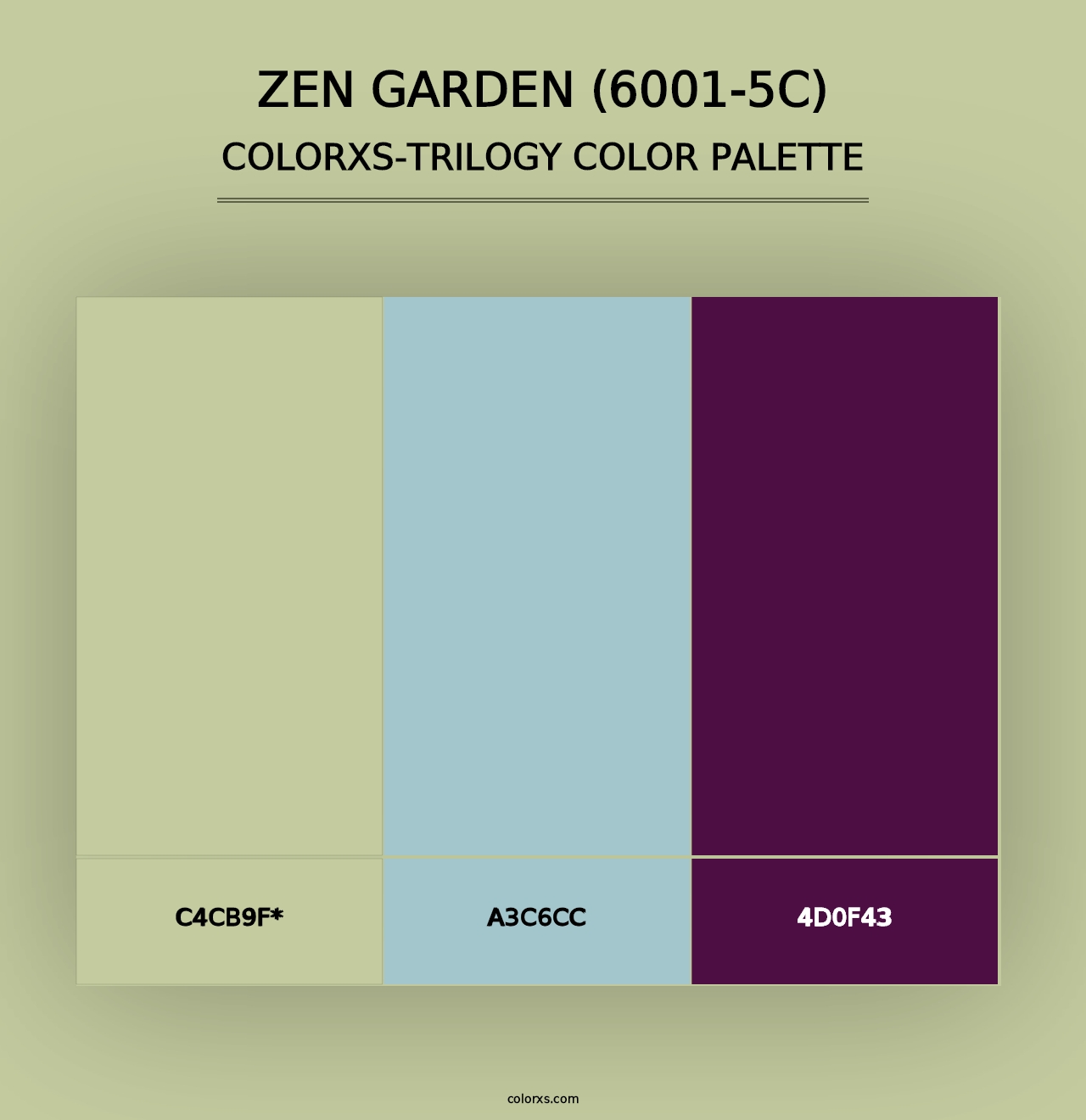 Zen Garden (6001-5C) - Colorxs Trilogy Palette