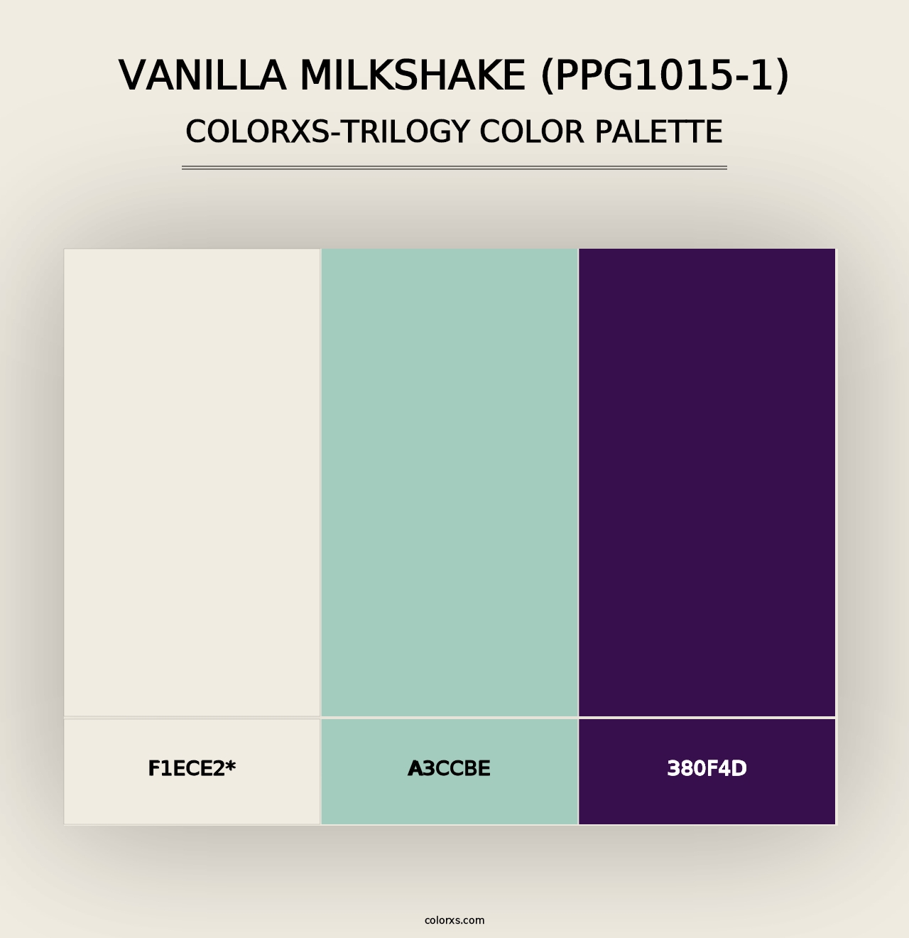 Vanilla Milkshake (PPG1015-1) - Colorxs Trilogy Palette