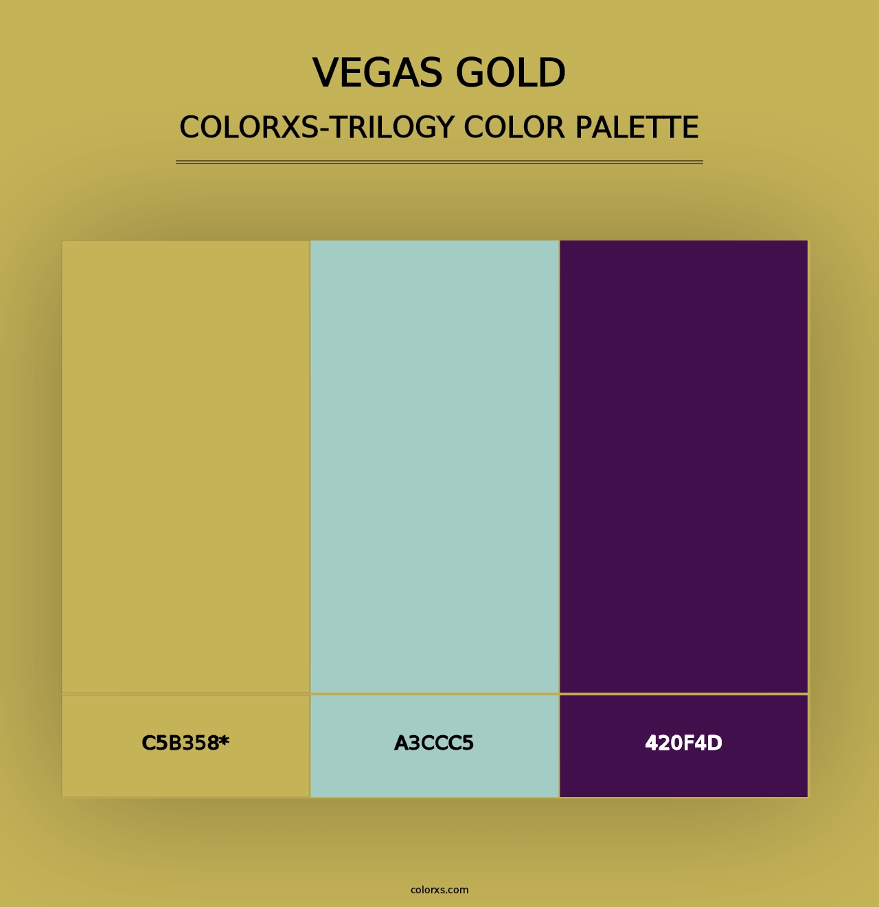 Vegas Gold - Colorxs Trilogy Palette