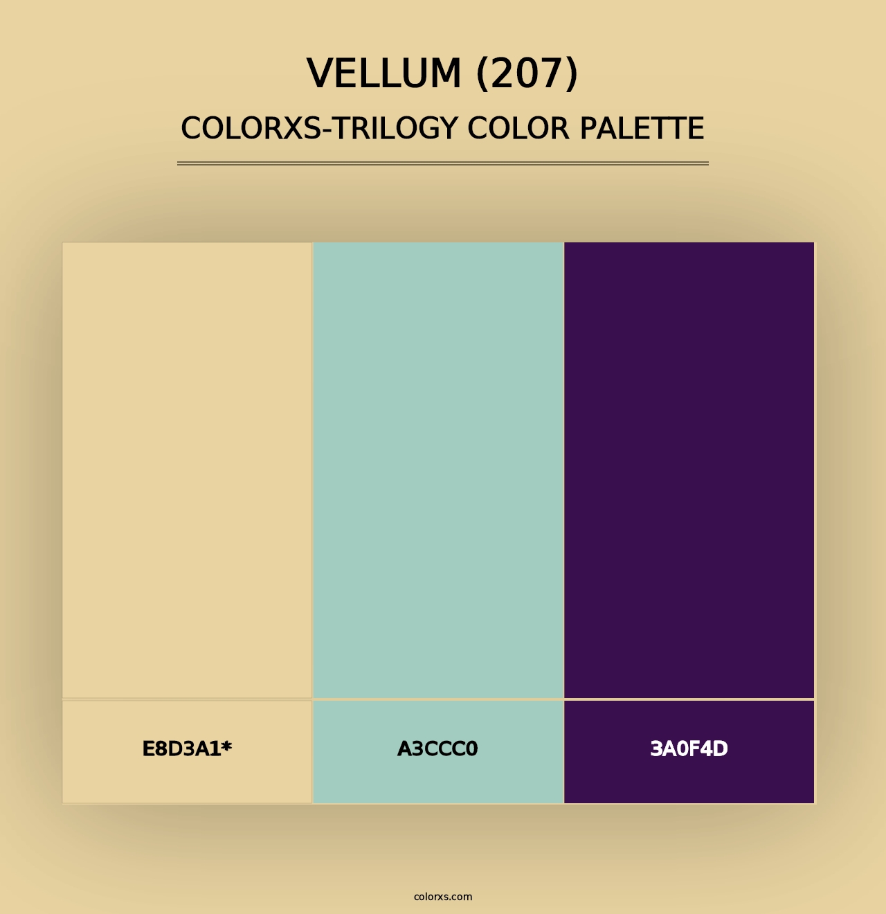 Vellum (207) - Colorxs Trilogy Palette