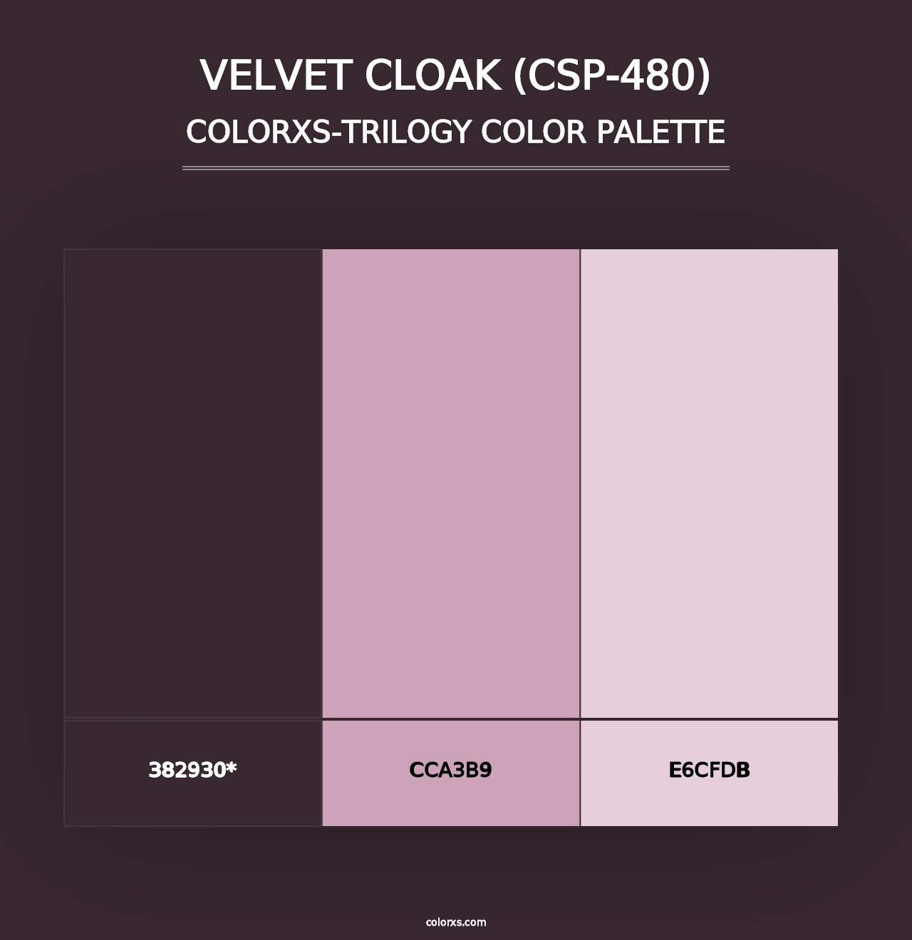 Velvet Cloak (CSP-480) - Colorxs Trilogy Palette