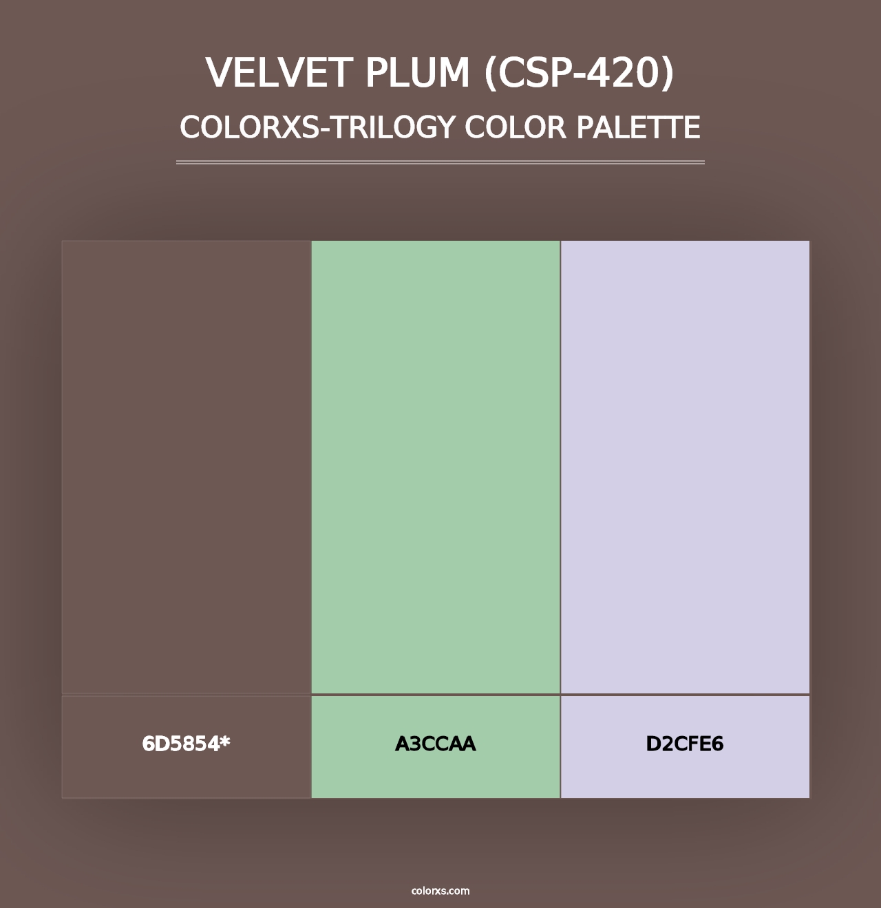 Velvet Plum (CSP-420) - Colorxs Trilogy Palette