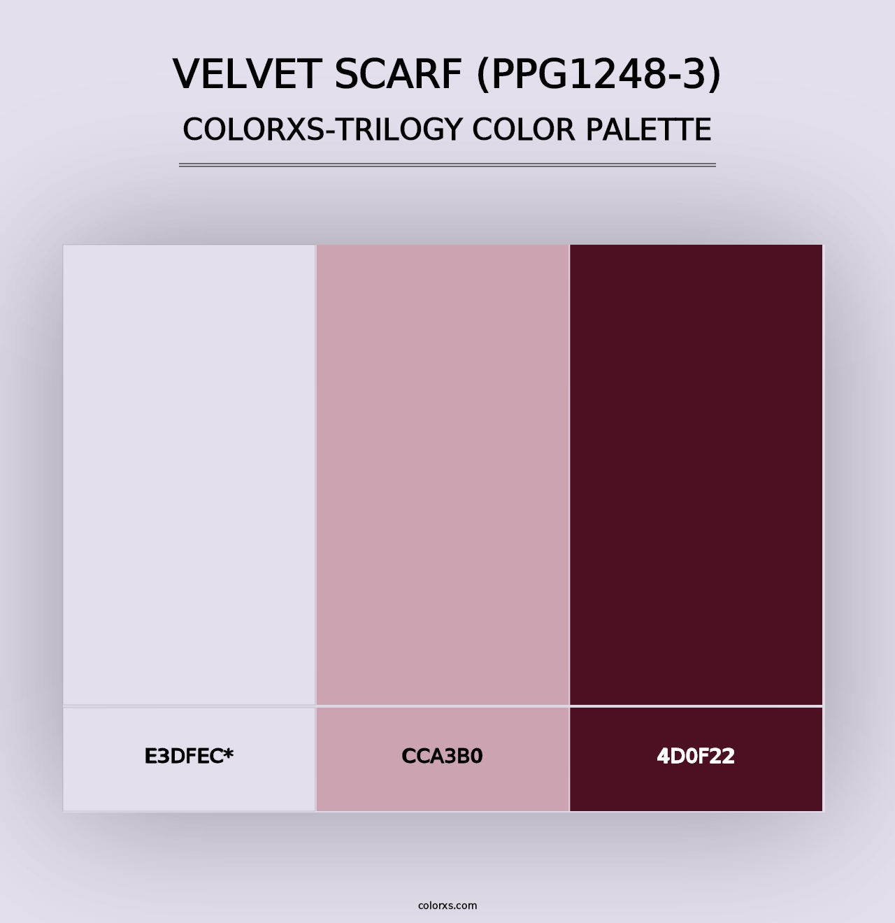 Velvet Scarf (PPG1248-3) - Colorxs Trilogy Palette