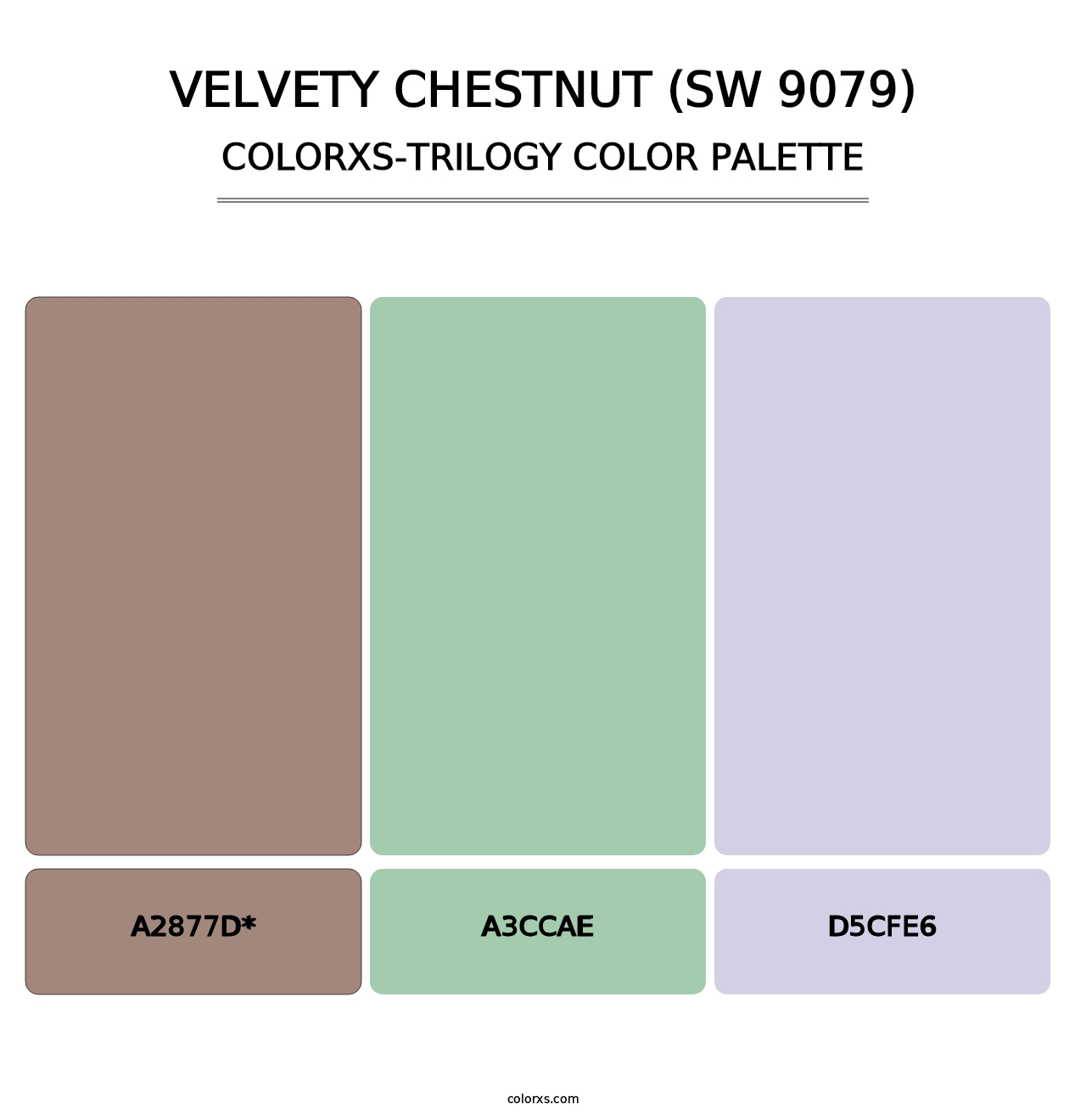 Velvety Chestnut (SW 9079) - Colorxs Trilogy Palette