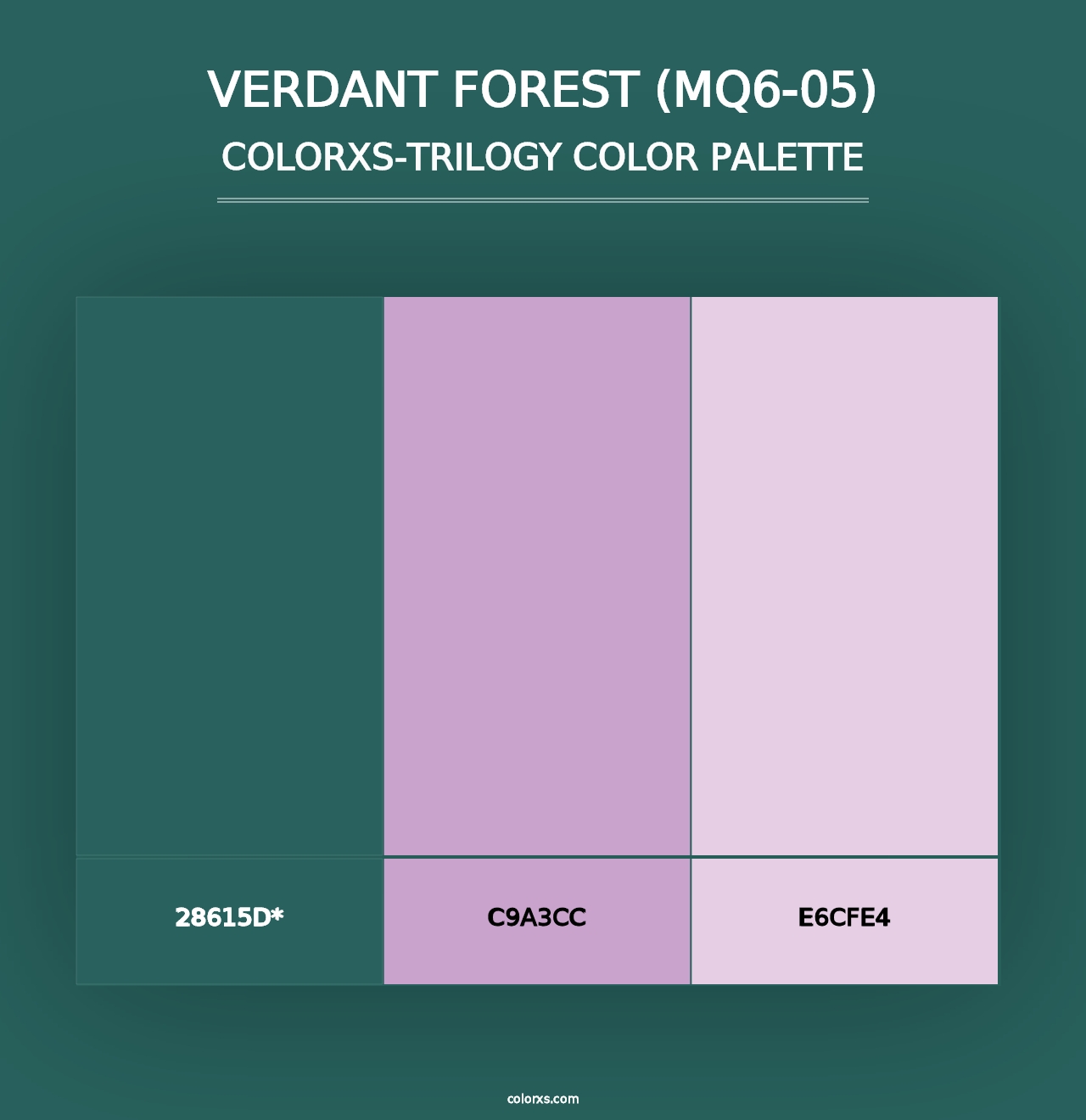 Verdant Forest (MQ6-05) - Colorxs Trilogy Palette