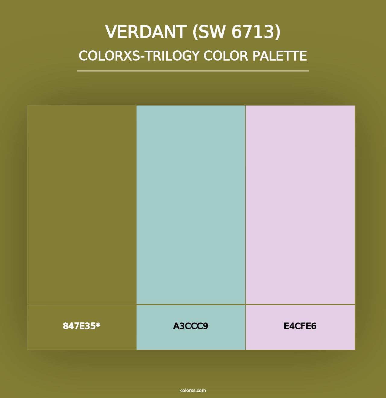 Verdant (SW 6713) - Colorxs Trilogy Palette