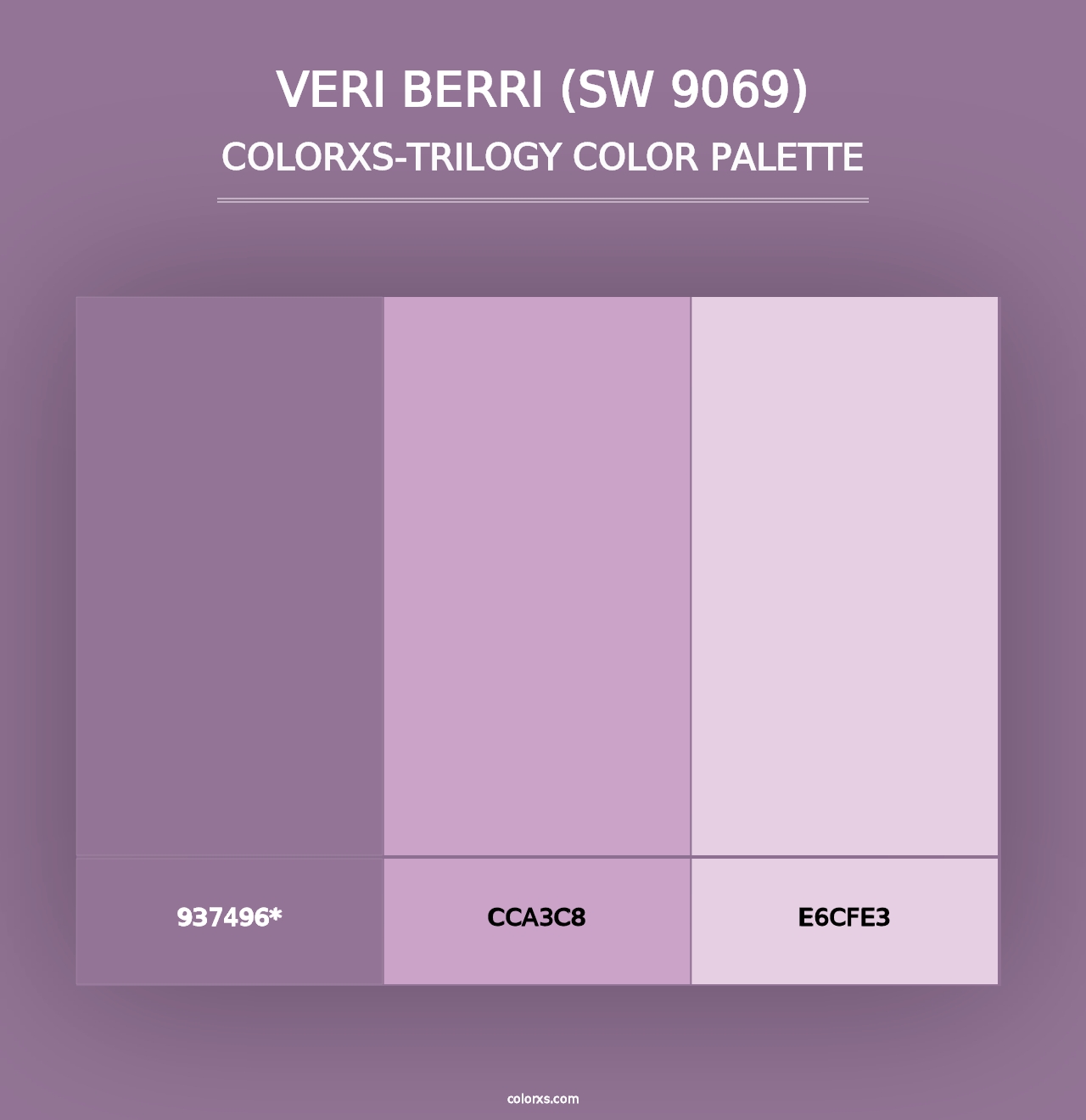 Veri Berri (SW 9069) - Colorxs Trilogy Palette