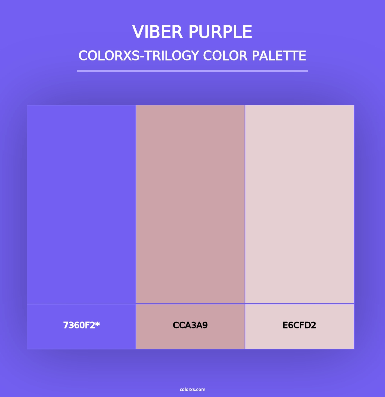 Viber Purple - Colorxs Trilogy Palette